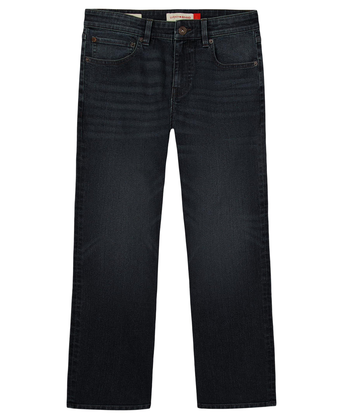 Lucky Brand Boys' Loose Fit Stretch Denim Jeans, 5-Pocket Style, Zipper Fly & Button Closure