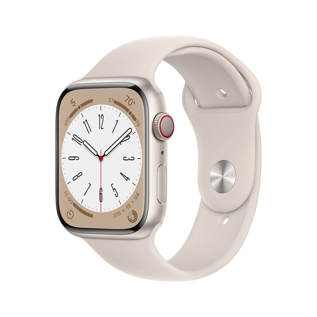 Apple Watch Series 8 [GPS, 45mm] - Midnight Aluminum Case with Midnight Sport Band, M/L (Renewed)