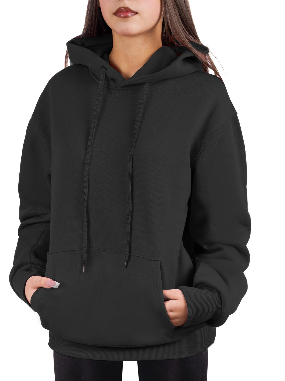 Oversized Pullover Hoodie for Women Soft Fleece Cotton Blend, Cozy Everyday Sweatshirt