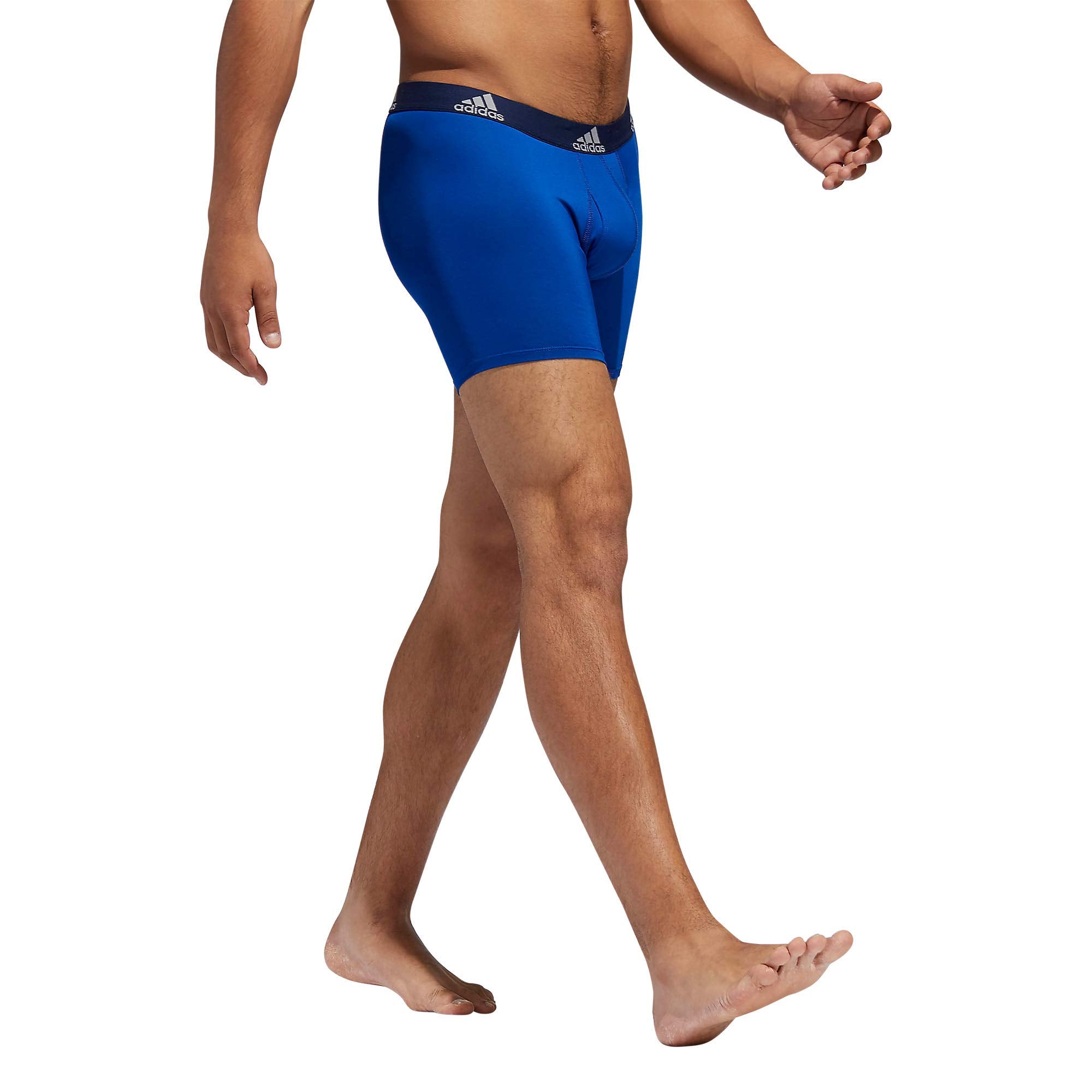 adidas Men's Microfiber Boxer Briefs Underwear (Multipack) Athletic Stretch-Fit