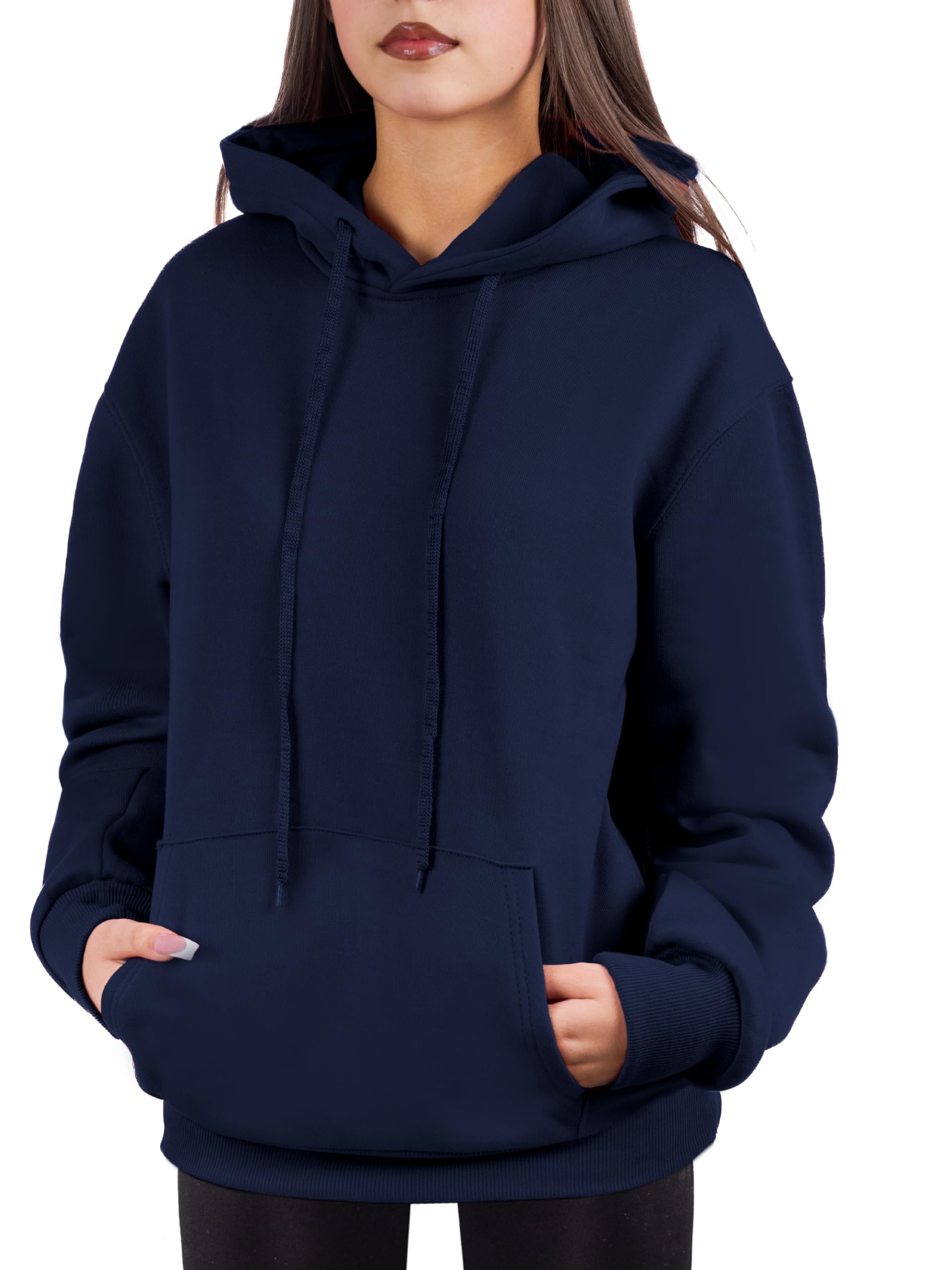 Oversized Pullover Hoodie for Women Soft Fleece Cotton Blend, Cozy Everyday Sweatshirt