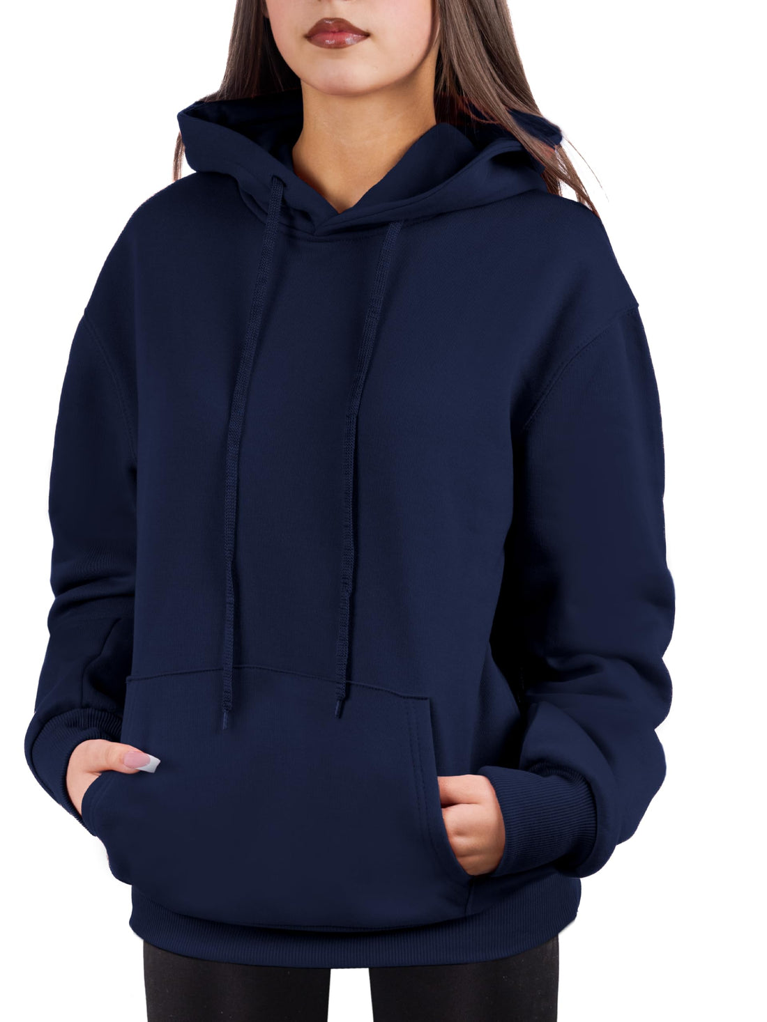 Oversized Pullover Hoodie for Women Soft Fleece Cotton Blend, Cozy Everyday Sweatshirt