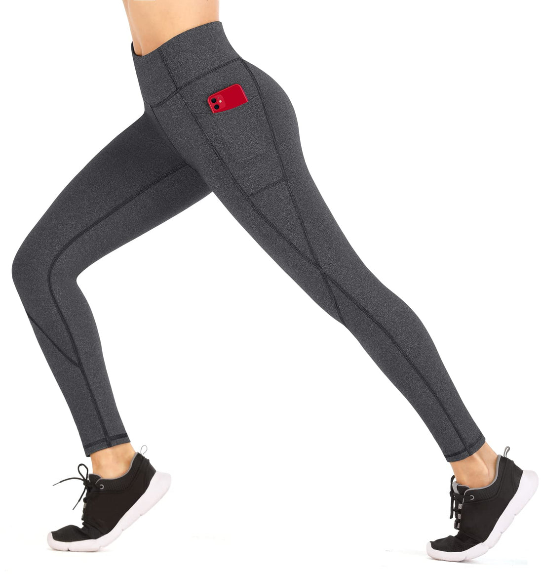 Heathyoga Leggings with Pockets for Women Tummy Control High Waisted Yoga Pants Women Compression Workout Leggings