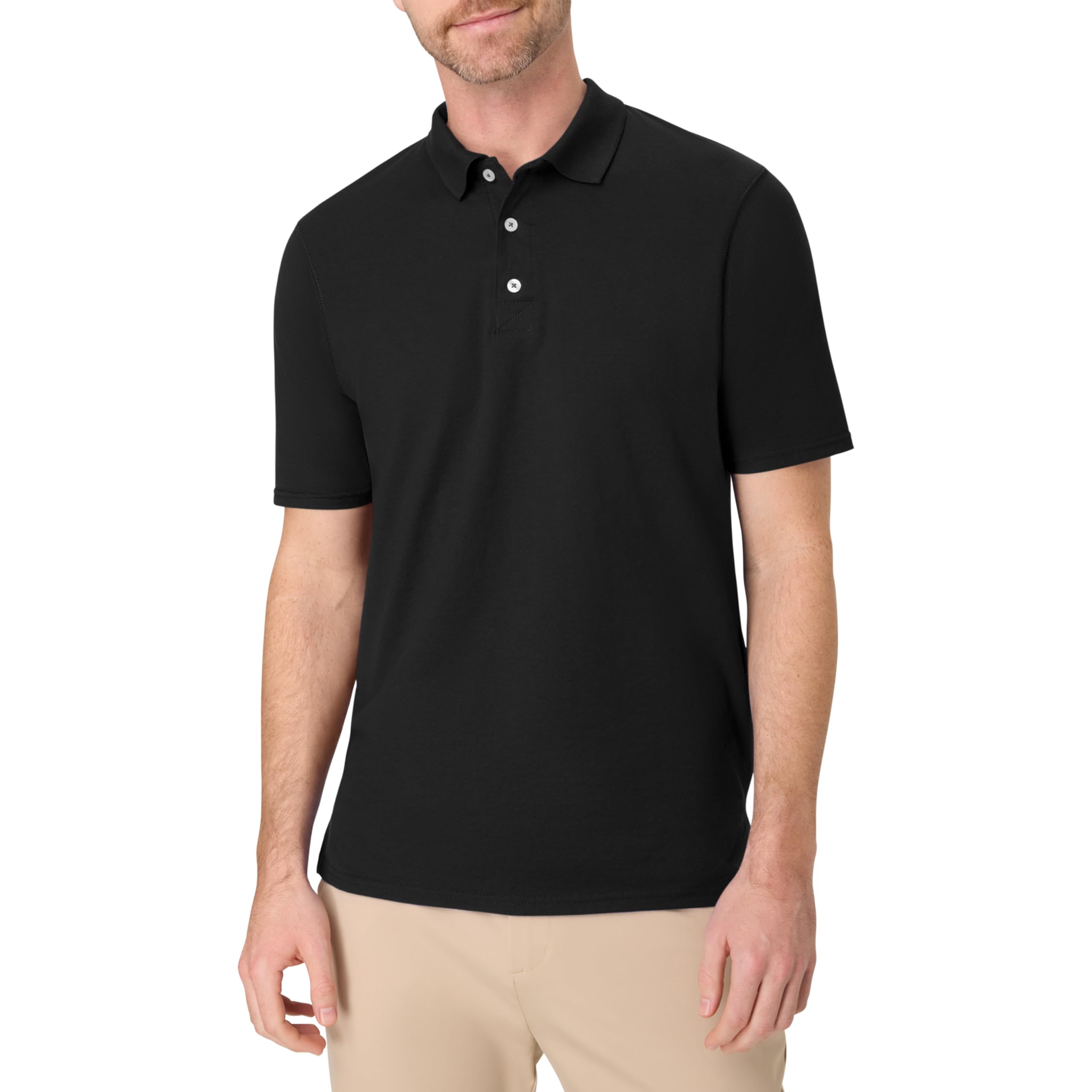 Hanes mens X-temp Performance Polo, Cotton Blend Sport Shirt for Men With Odor Control