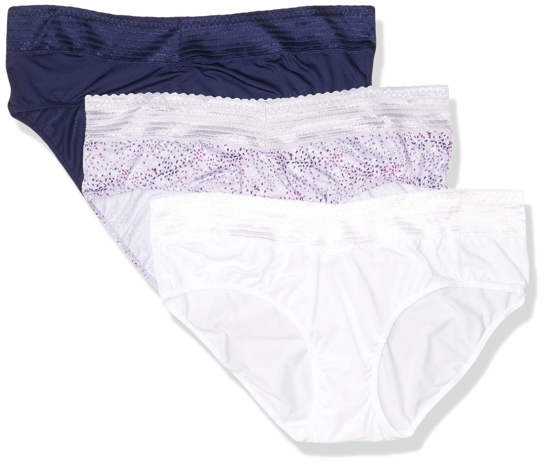 Warner's womens Blissful Benefits No Muffin 3 Pack Hipster Panties