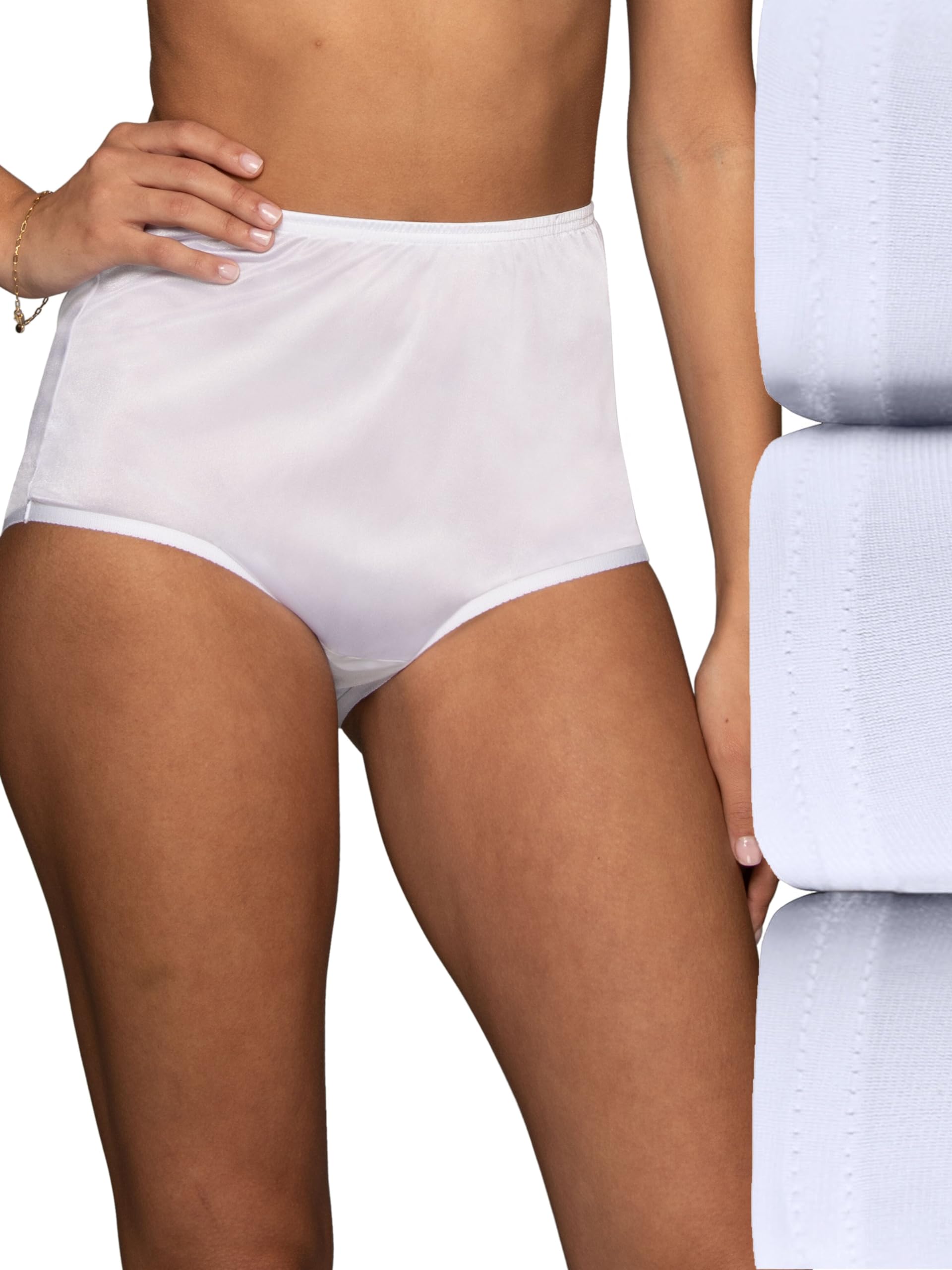 Vanity Fair Women's High Waisted Underwear, Full Coverage Ladies Panties, Perfectly Yours Briefs