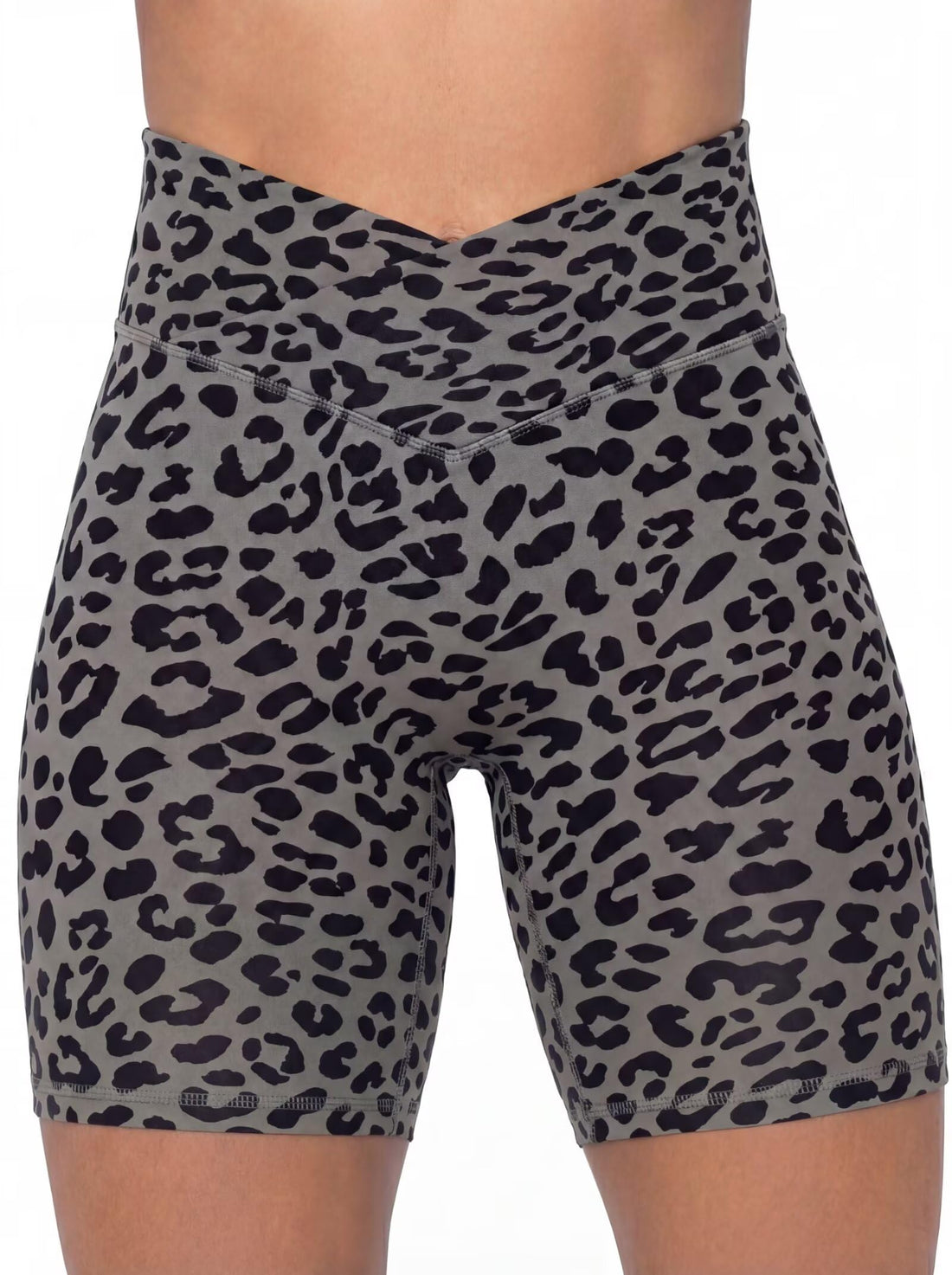 Sunzel Crossover Biker Shorts for Women, No Front Seam V High Waist Yoga Workout Gym Shorts with Tummy Control | 4 Or 6-Inch Inseam, High Waisted, Tummy Control, Crossover Waist, Buttery Soft, No Front Seam, Squat Proof, Compression