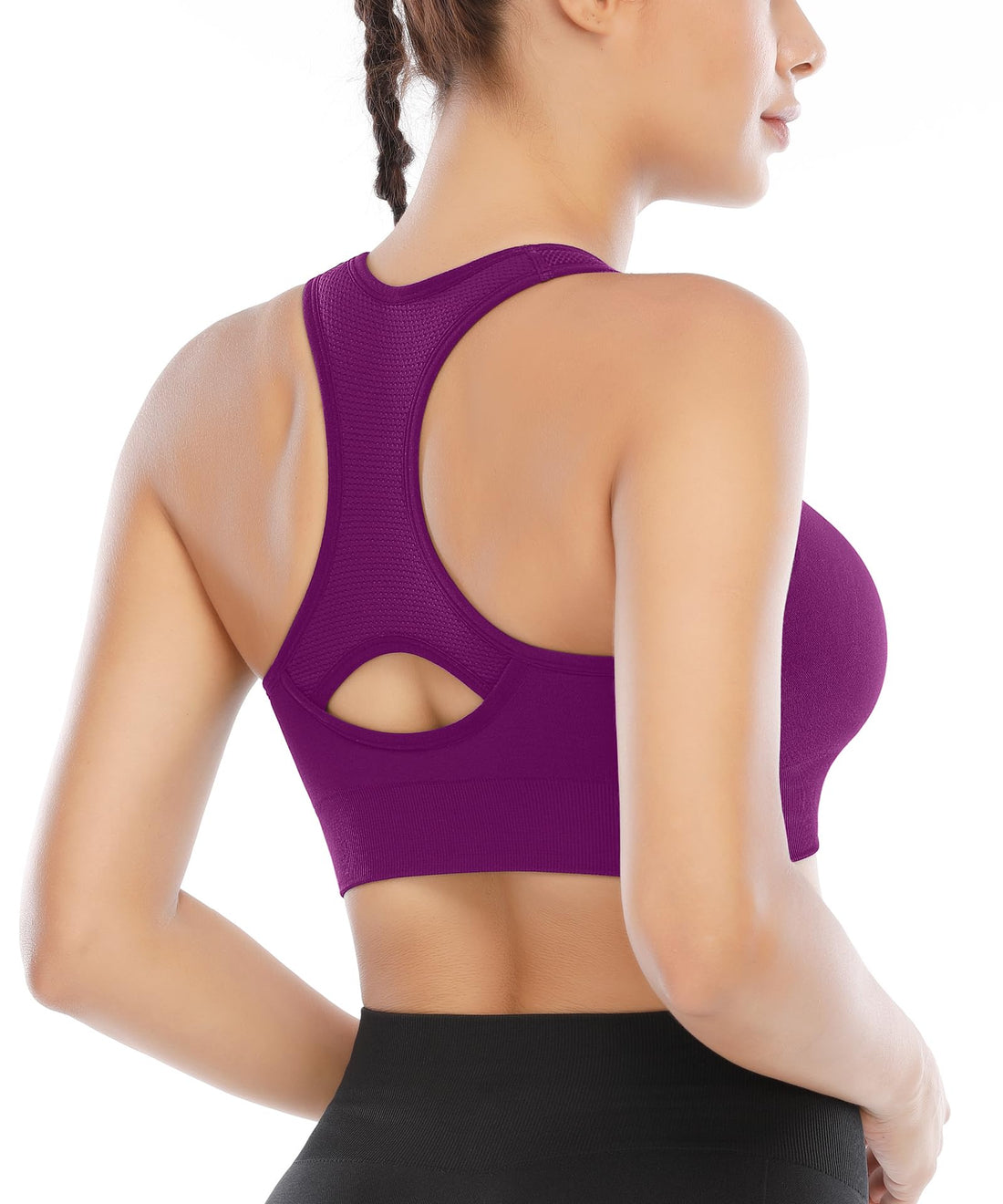 Heathyoga High Impact Sports Bras for Women High Support Padded Sports Bra Pack Racerback Bras for Women Workout Bra Sets