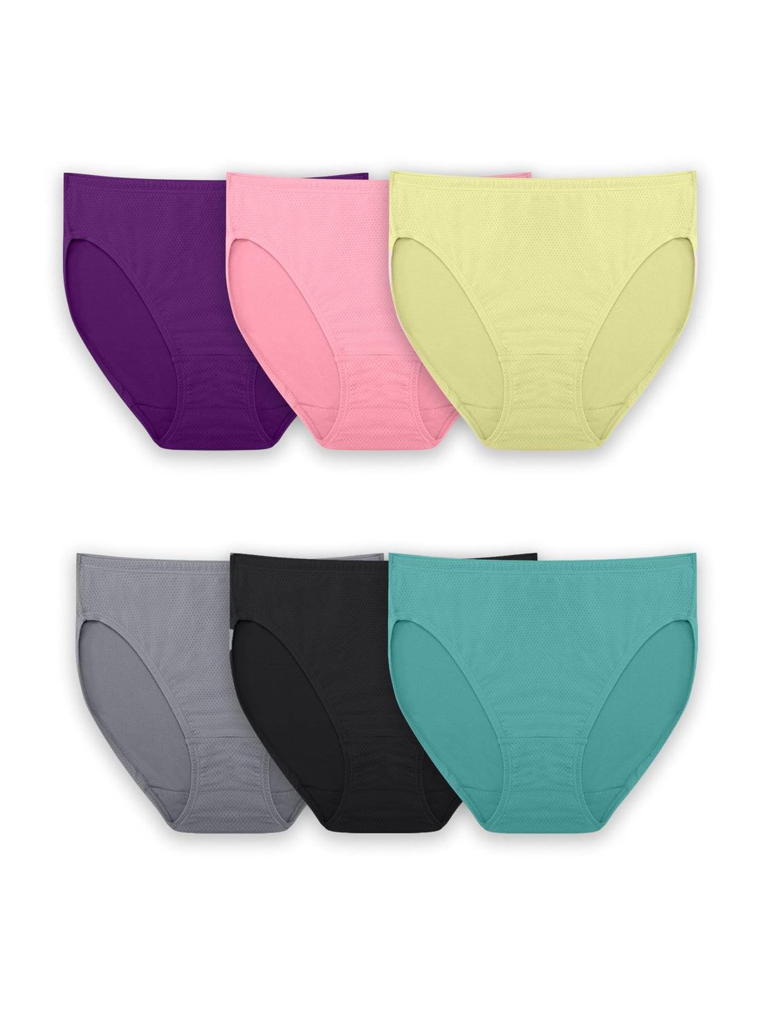 Fruit of the Loom womens Breathable Underwear, Moisture Wicking Keeps You Cool & Comfortable, Available in Plus Size