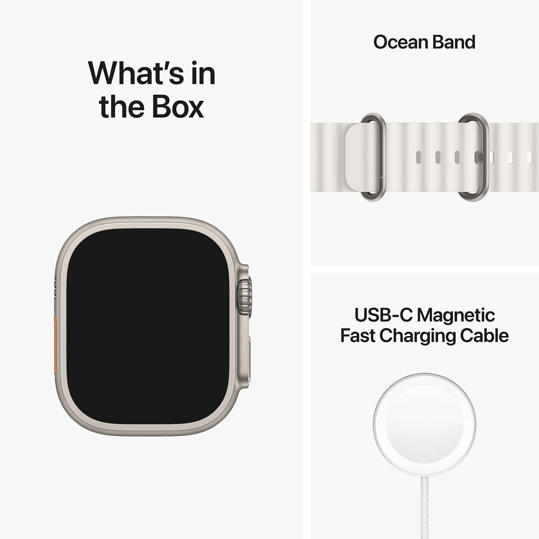 Apple Watch Ultra [GPS + Cellular 49mm] Titanium Case with Midnight Ocean Band, One Size (Renewed Premium)