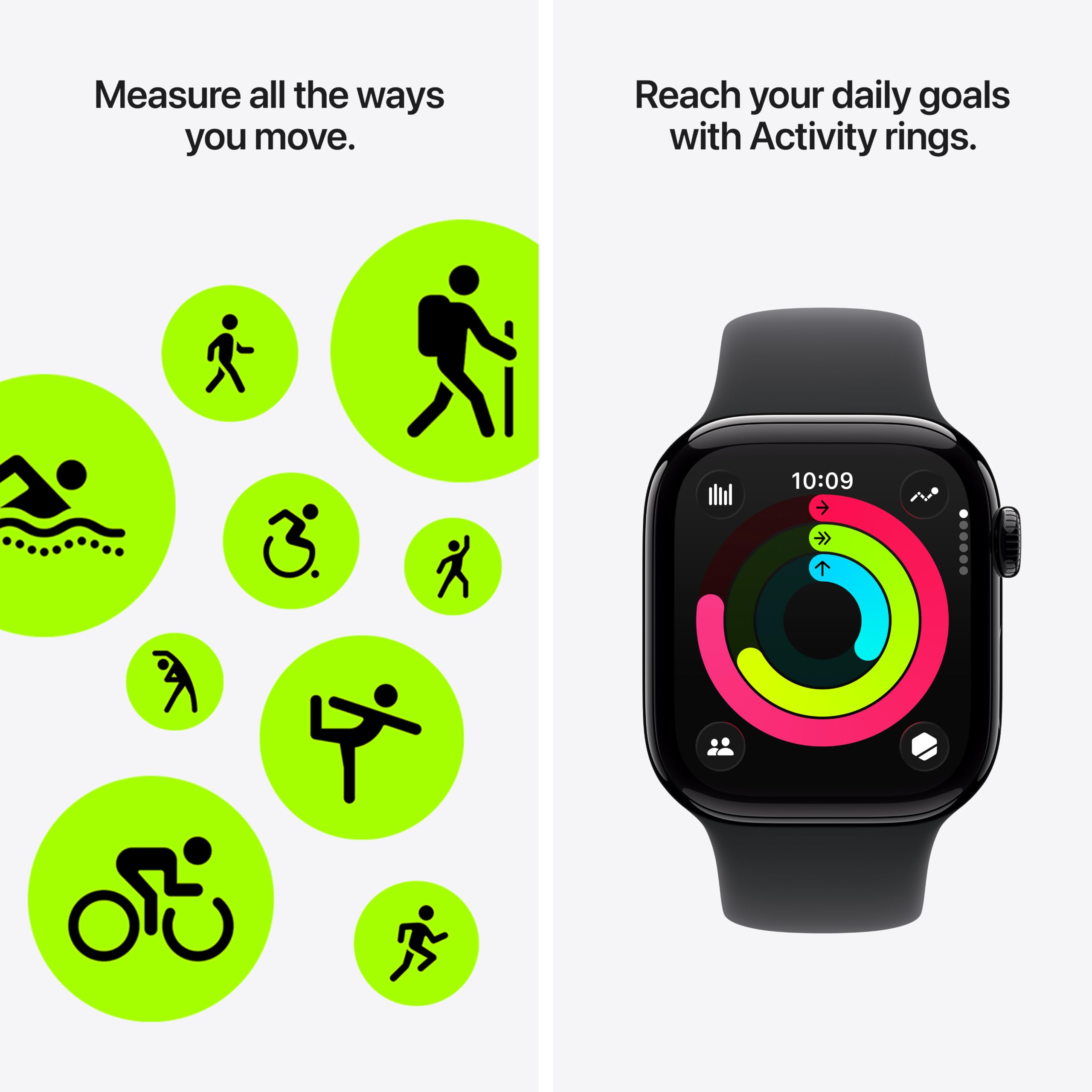 Apple Watch Series 11 [GPS 42mm] Smartwatch with Rose Gold Aluminum Case with Light Blush Sport Band - S/M. Sleep Score, Fitness Tracker, Health Monitoring, Always-On Display, Water Resistant