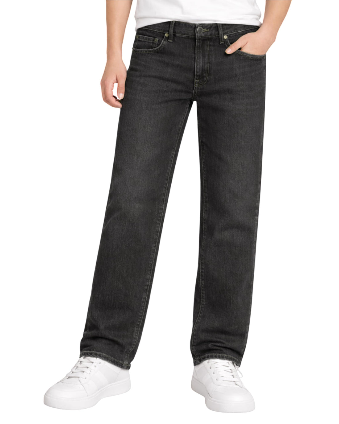 Volcom Boys' Regular Fit Pull-On Denim Jeans, 5-Pocket Style | Relaxed Comfort That Moves with Growing Kids, a Classic Timeless Look for School, Weekends or Everyday Wear