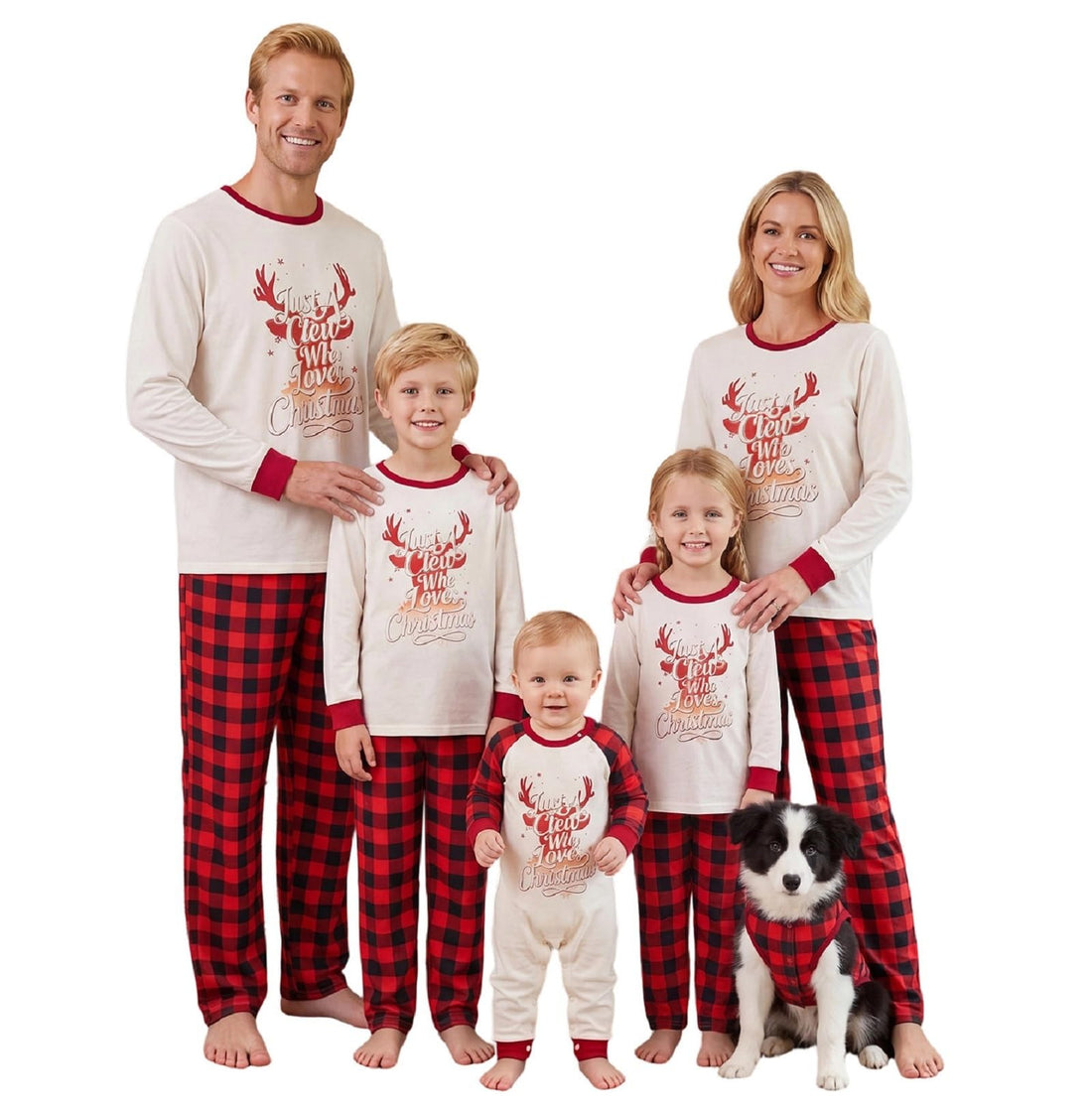 Christmas Pajama Family Matching Pajamas Sets Christmas Pjs Sleepwear Outfits for Christmas Holiday Xmas Party