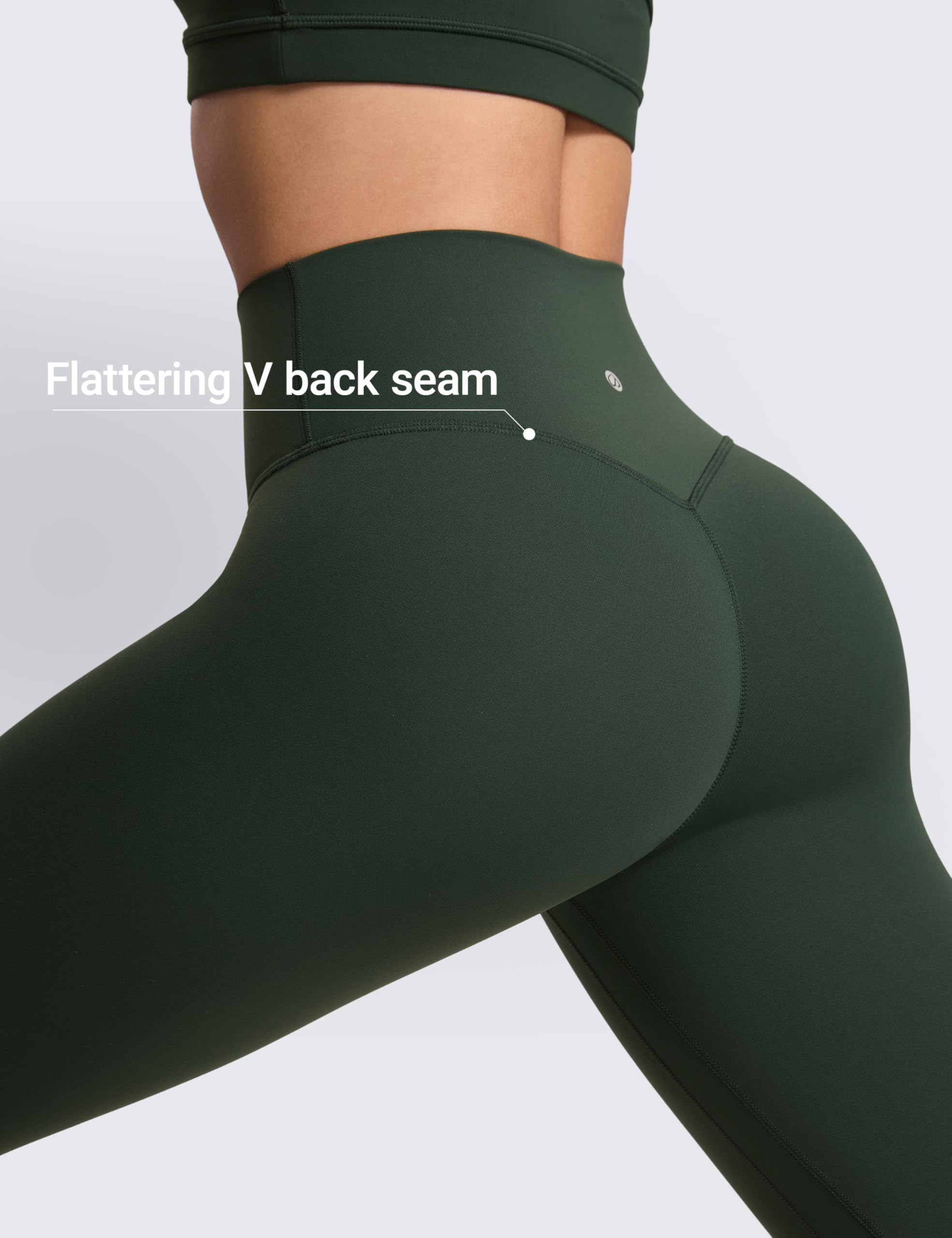 CRZ YOGA SculptAir No Front Seam Leggings 25"