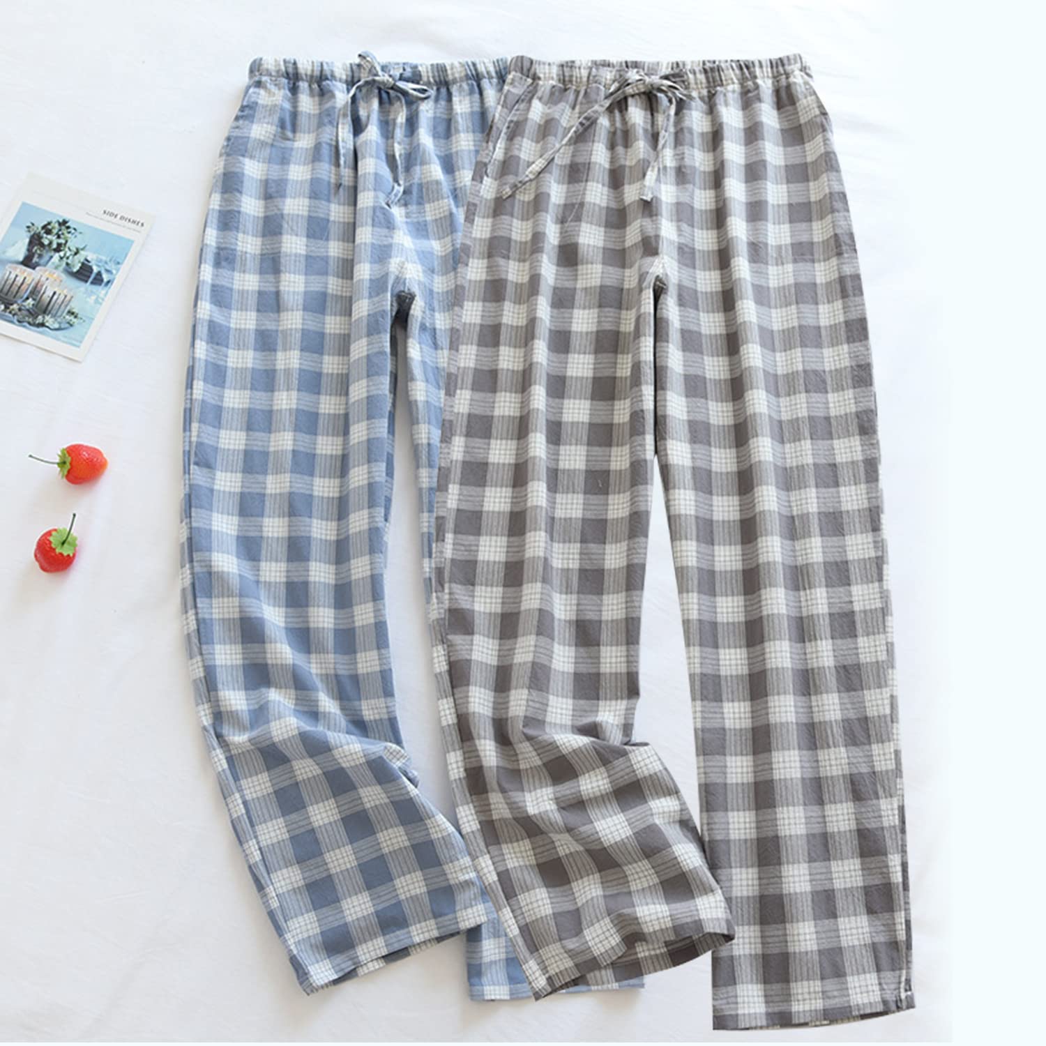 STMAHER Men's Plaid Pajama Pants Cotton Sleep Pants