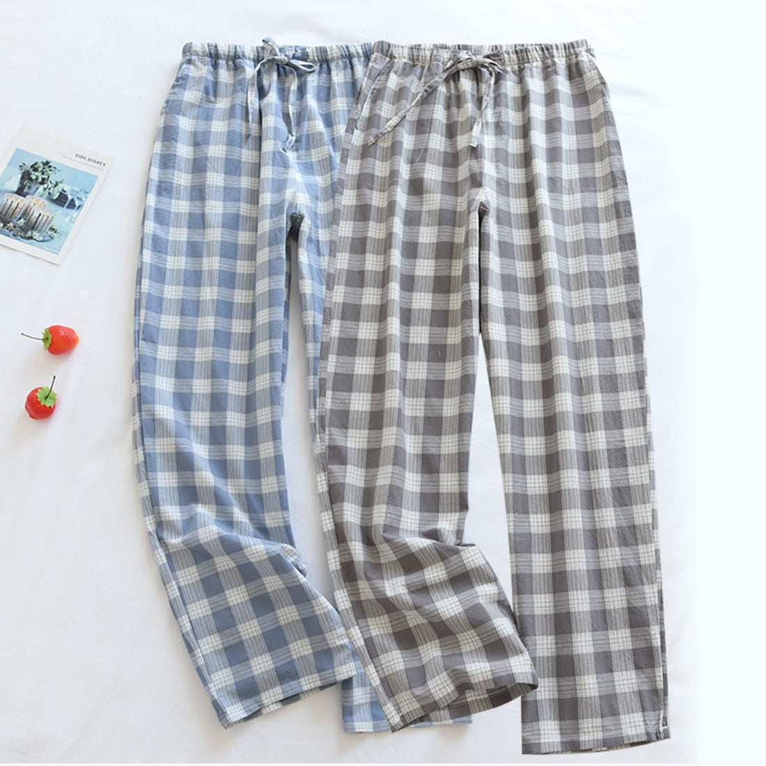 STMAHER Men's Plaid Pajama Pants Cotton Sleep Pants