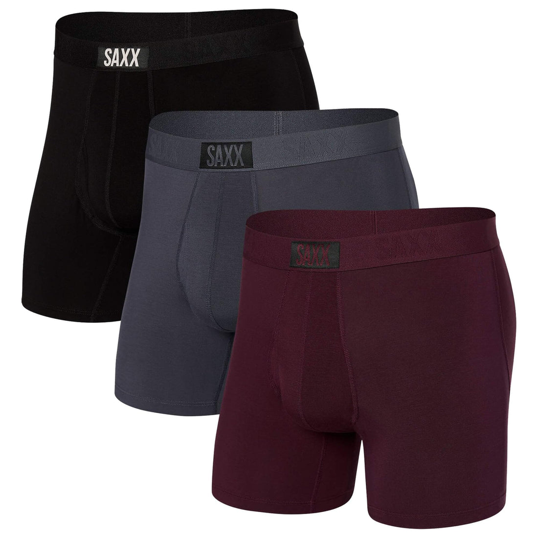 SAXX Underwear Co. Men's Ultra Super Soft Boxer Brief Fly 3-Pack