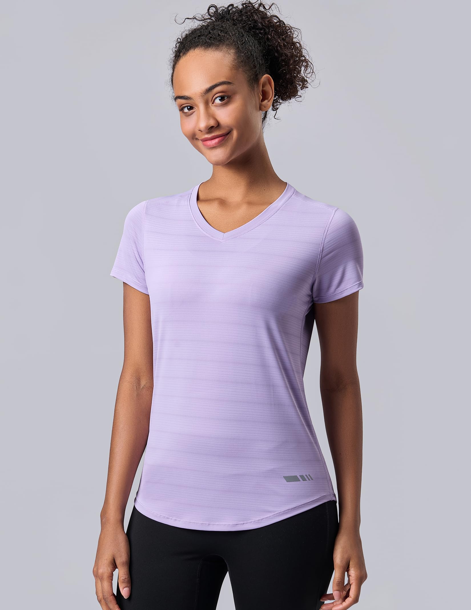 Liberty Imports 5 Pack Women's Dry Fit Workout Tops, Athletic Short Sleeve T Shirts for Yoga Gym (Available in Plus Sizes)
