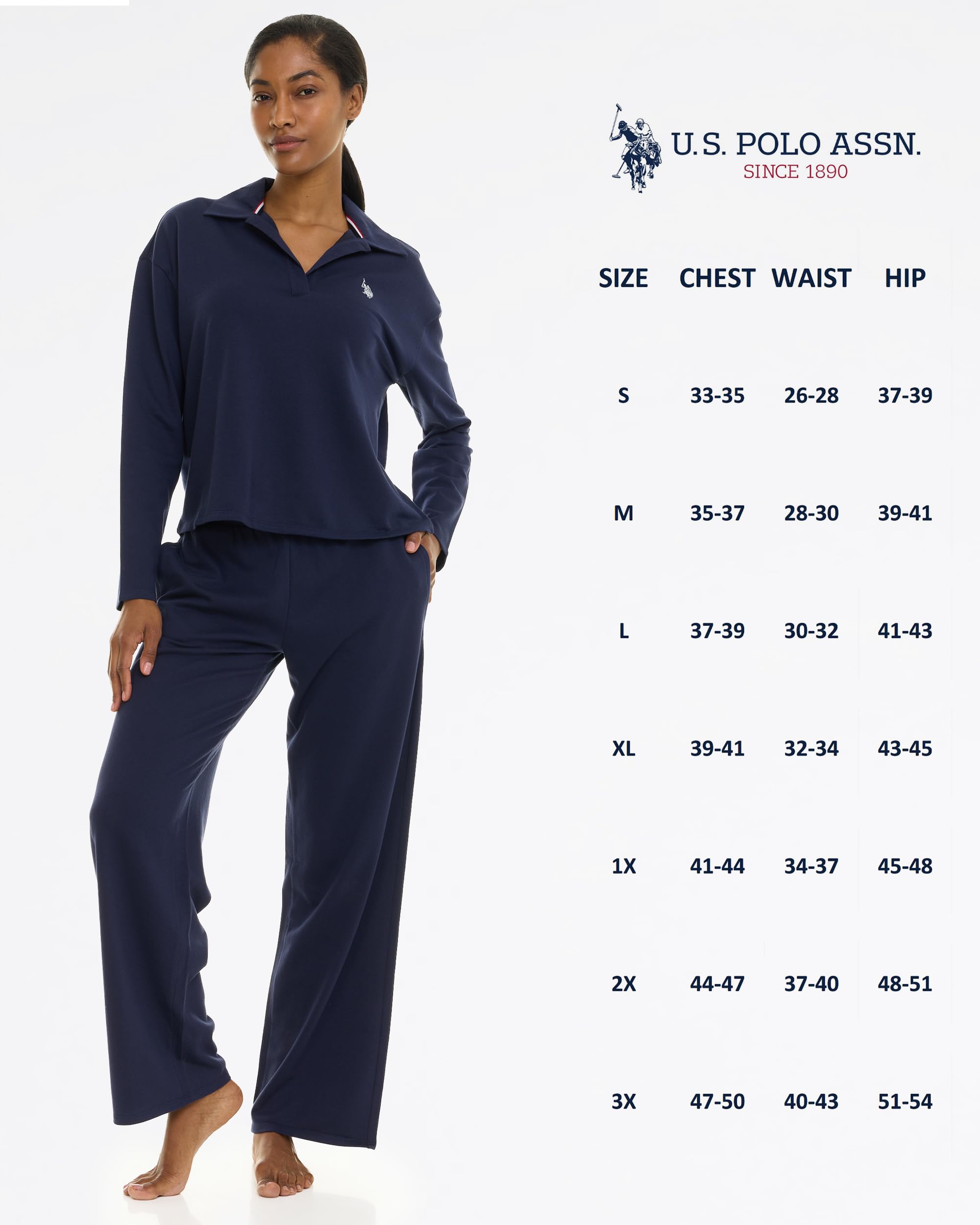 U.S. POLO ASSN. Womens Pajama Sets 2 Piece