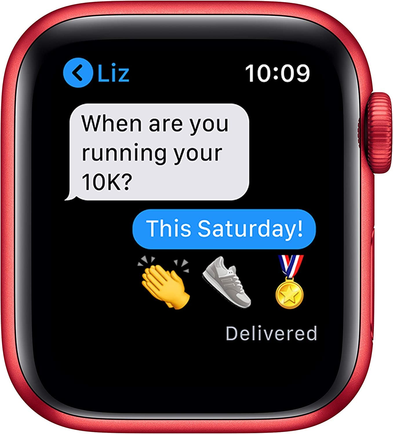 Apple Watch Series 6 (GPS + Cellular, 44mm) - Space Gray Aluminum Case with Black Sport Band (Renewed)