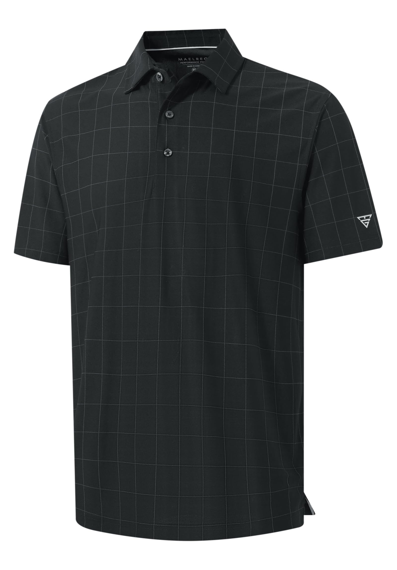 M MAELREG Men's Golf Shirts Short Sleeve Lightweight Performance Moisture Wicking Dry Fit Casual UPF 30+ Polo Shirts for Men