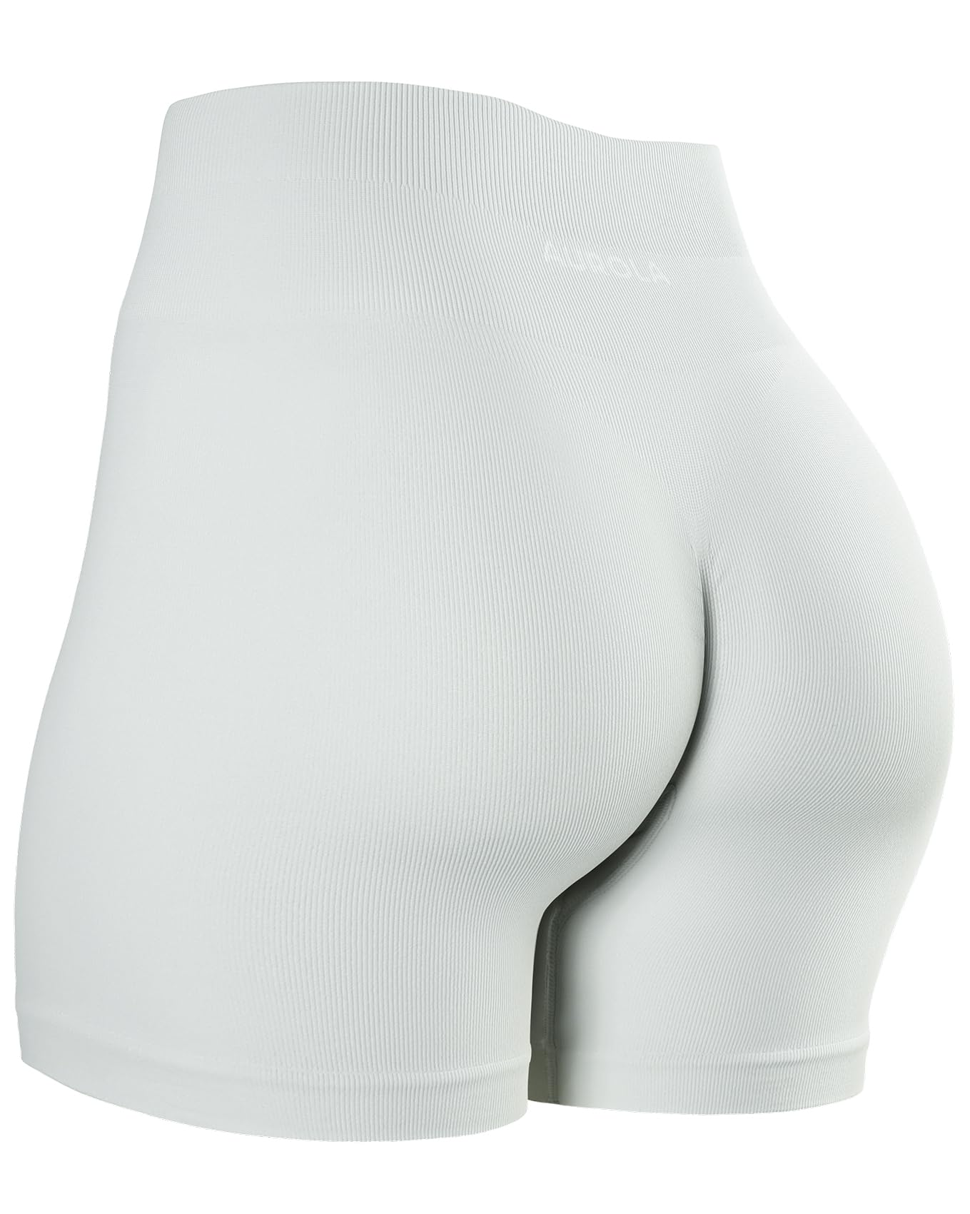 AUROLA Power Workout Shorts for Women Tummy Control Squat Proof Ribbed Thick Seamless Scrunch Active Short