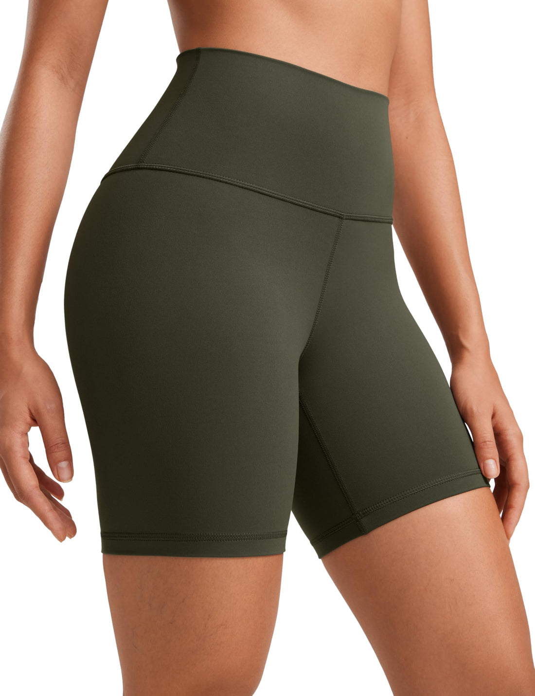 CRZ YOGA Butterluxe Biker Shorts 6" | Extremely Soft, Gentle Compression, Yoga, High Waisted, for Women