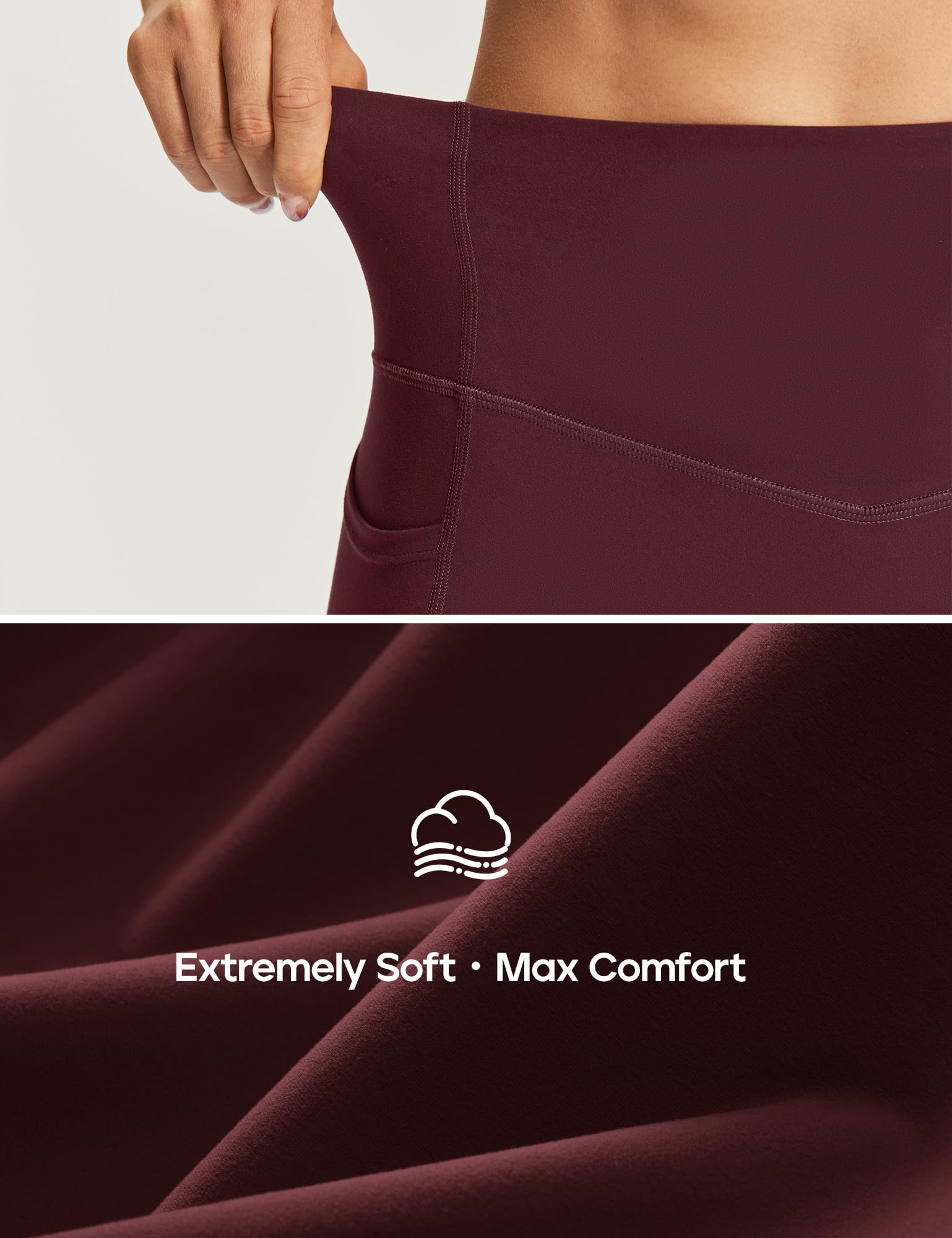 Heathyoga Scrunch Butt Lifting Leggings with Pockets for Women Yoga Pants | 2 Side Pockets, 25 Inches, Buttery Soft Fabric, Non See-through, No Front Seam, Mid Compression, Pilates Outfits, Workout