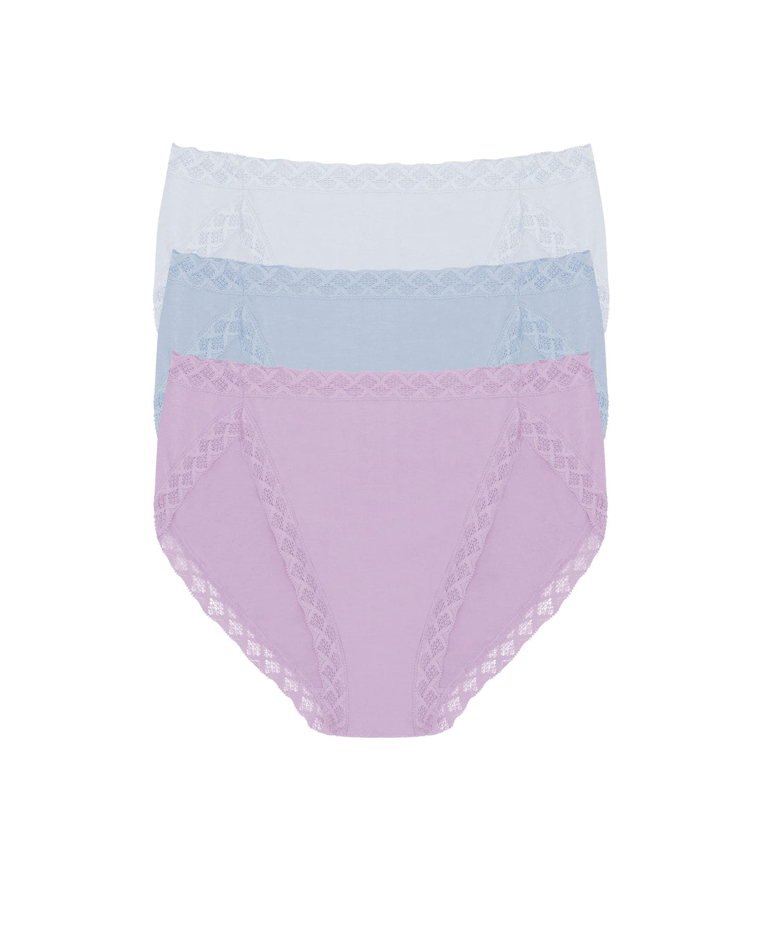 Natori Women's Pima Bliss French Cut Briefs 3 Pack