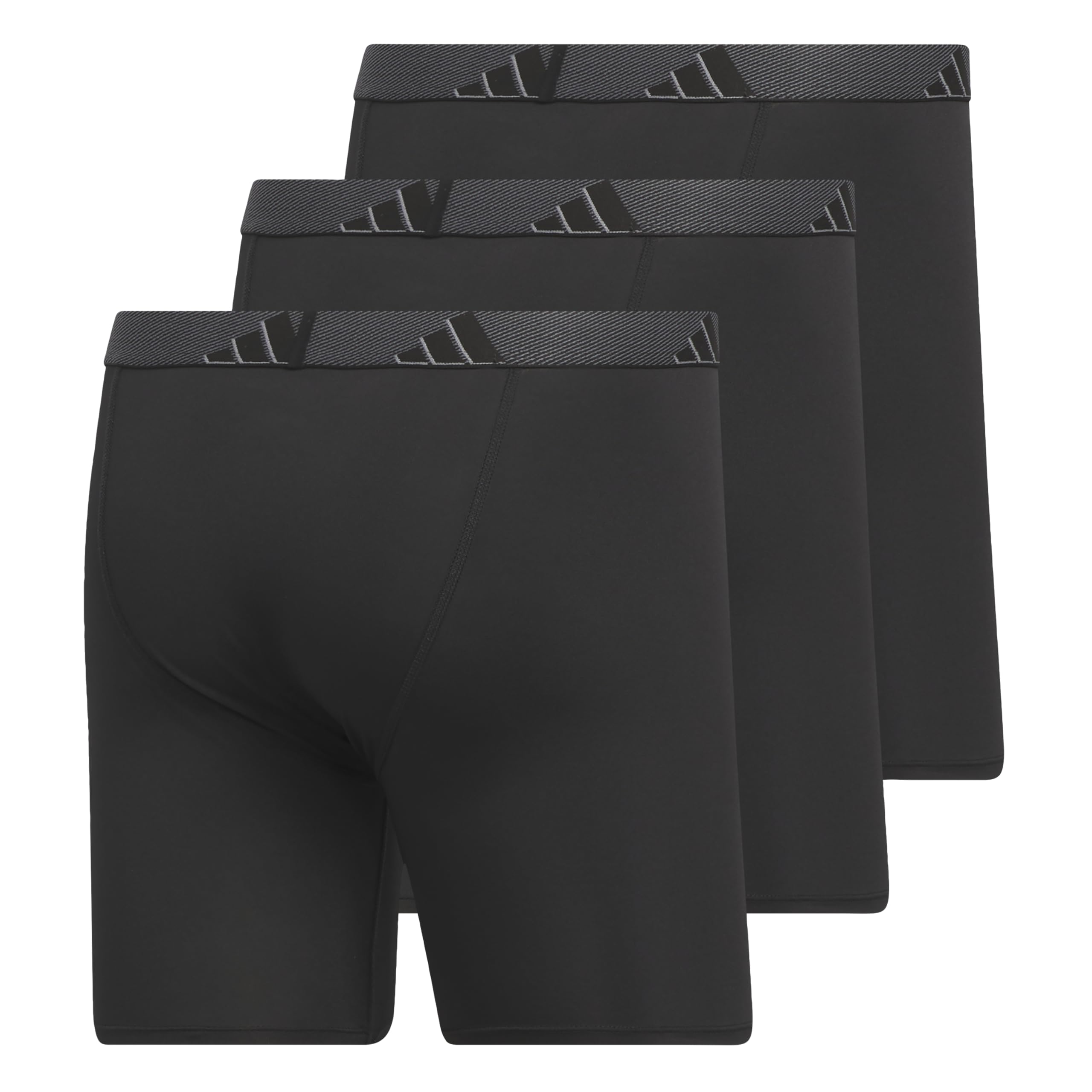 adidas Men's Microfiber Boxer Briefs Underwear (Multipack) Athletic Stretch-Fit