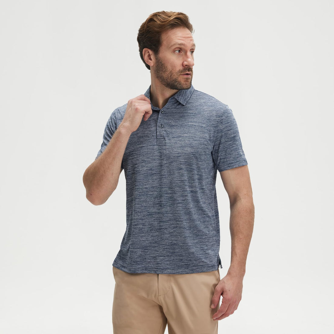 M MAELREG Men‘s Golf Shirts Short Sleeve Ultra-Light Soft Performance Quick Dry Athletic with UPF 30+ Polo Shirts for Men