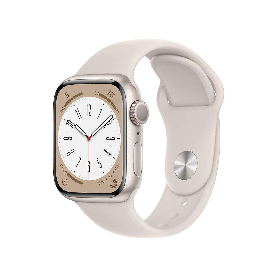 Apple Watch Series 8 [GPS, 45mm] - Midnight Aluminum Case with Midnight Sport Band, M/L (Renewed)