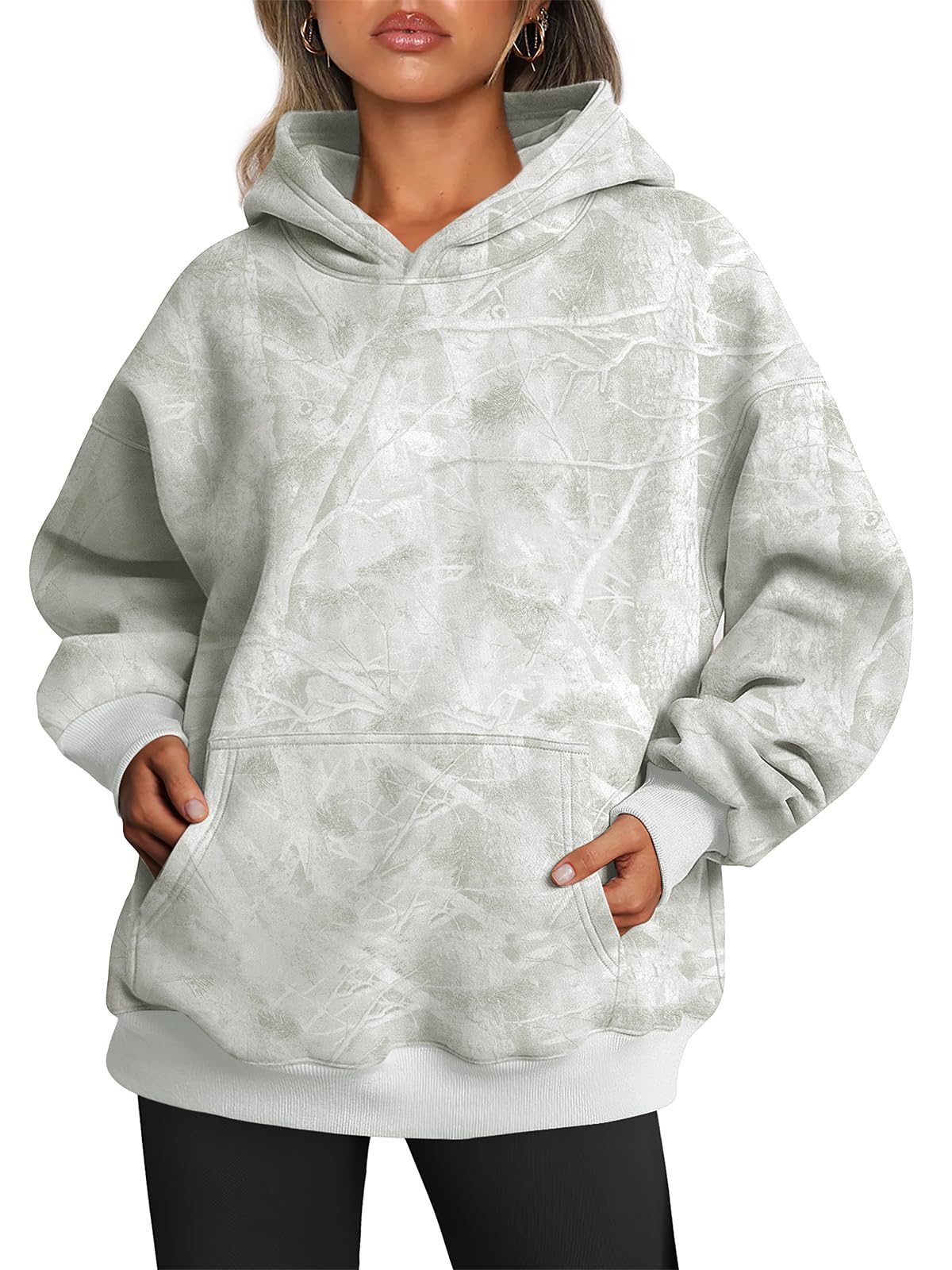 Trendy Queen Women Oversized Hoodies Fall Outfits | Gentle Skin Feel, Aesthetic Drop Shoulder, Large Kangaroo Pocket, Seamless Daily Outfit Match