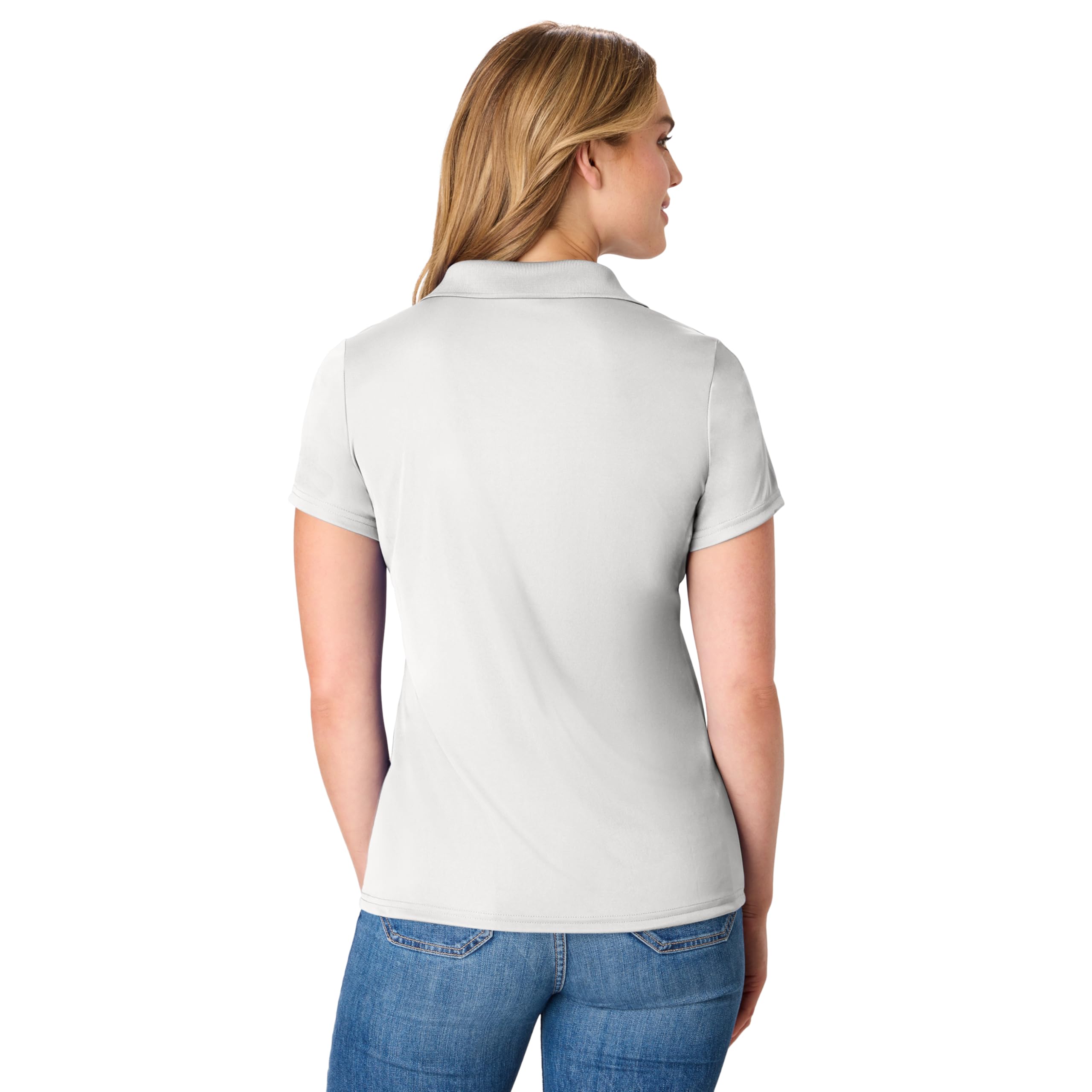 Hanes womens Performance Polo, Single or 3-Pack, Sport Cool DRI Moisture-Wicking Polo Shirt, 40+ UPF Protection