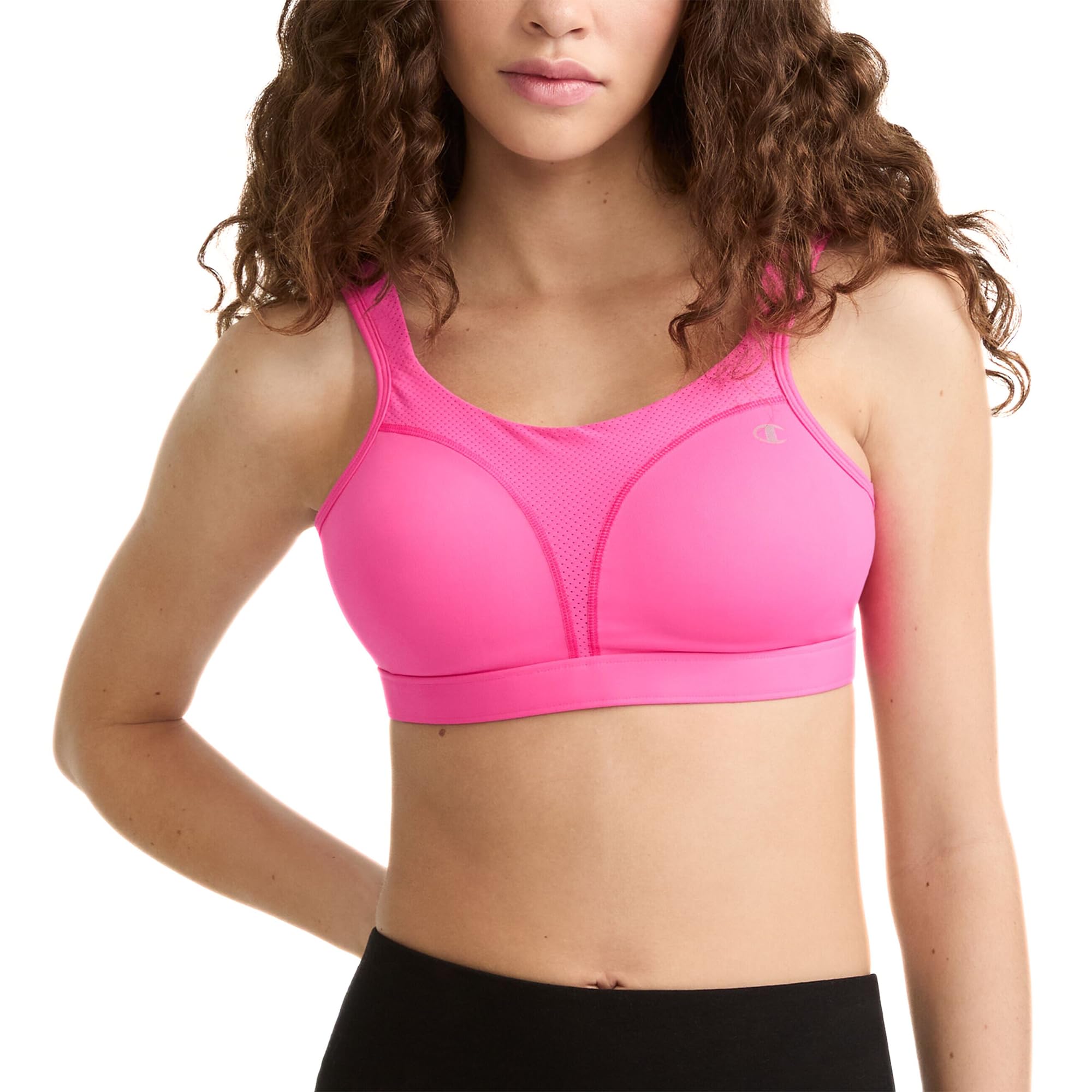 Champion Women's Sports Bra, High-Impact, Maximum Support, Breathable, Moisture-Wicking Fabric