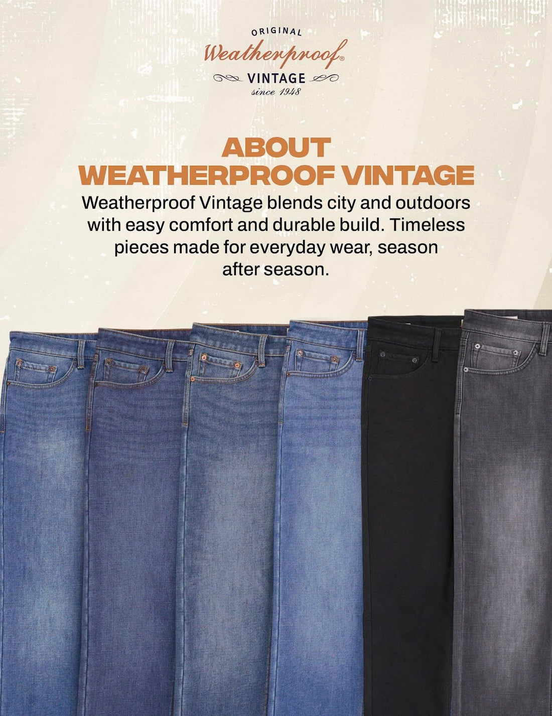 Weatherproof Vintage Fleece Lined Jeans Men - Regular Fit | Soft & Warm, Cold Weather Insulated Fleece Winter Pants for Men