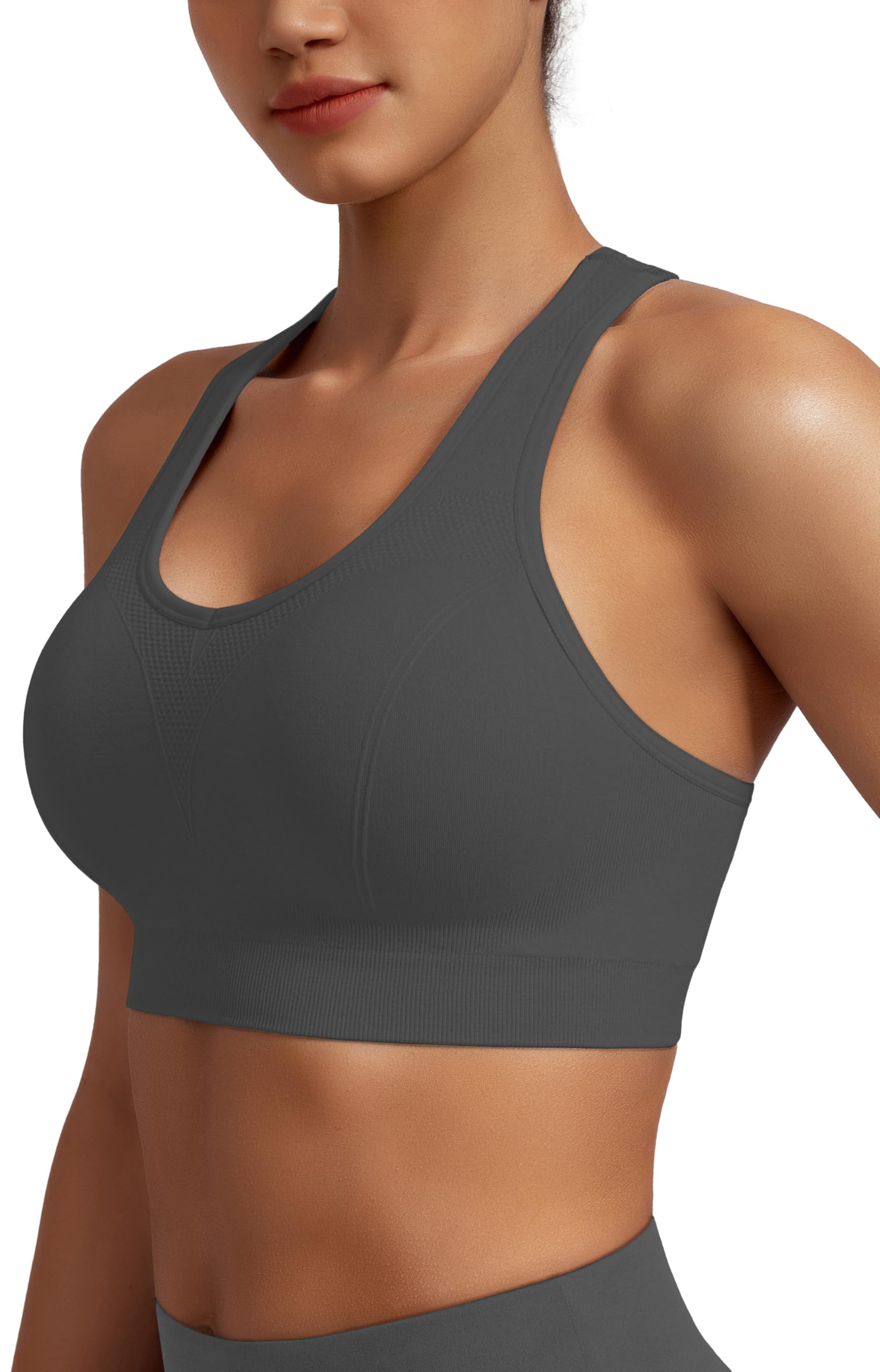 MIRITY Women Racerback Sports Bras - High Impact Workout Gym Activewear Bra