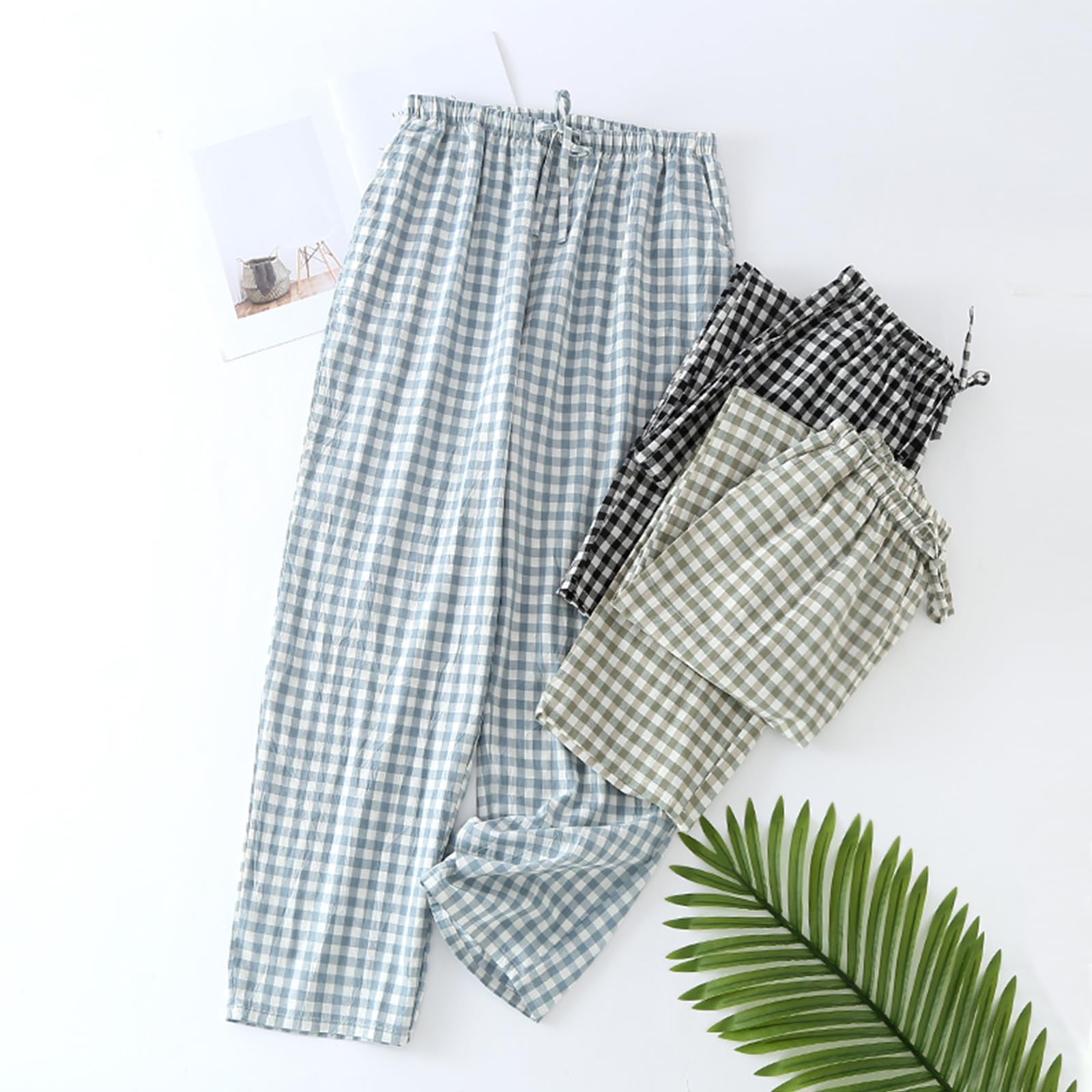STMAHER Men's Plaid Pajama Pants Cotton Sleep Pants