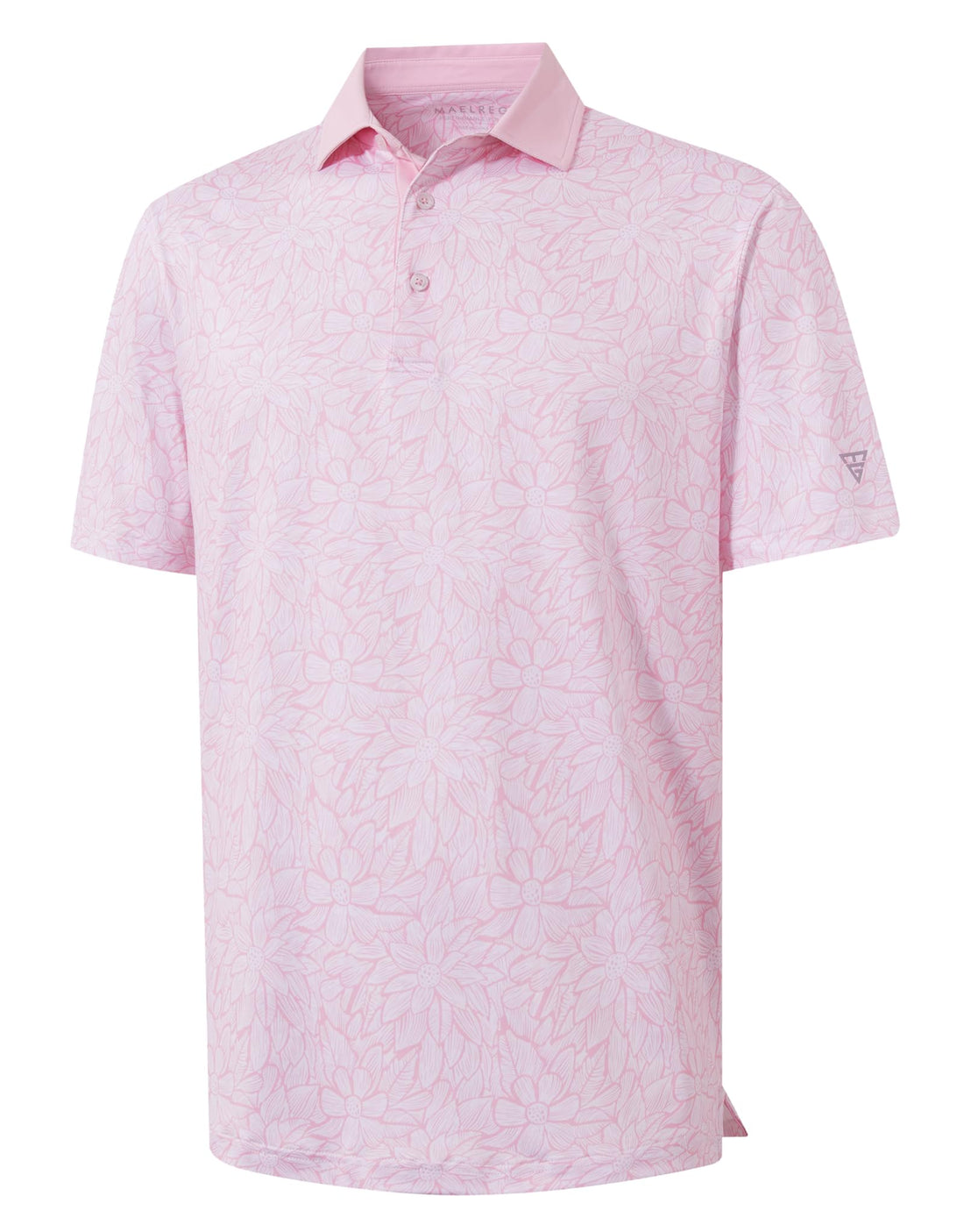 M MAELREG Golf Shirts for Men Short Sleeve Print Patterns Moisture Wicking Performance Lightweight Collared Mens Polo Shirts