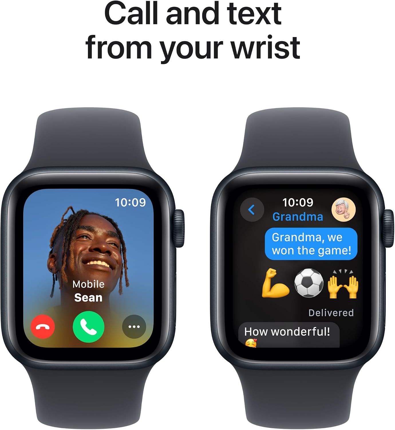 Apple Watch SE (2nd Gen) [GPS 40mm] Smartwatch with Midnight Aluminum Case with Midnight Sport Band S/M. Fitness and Sleep Trackers, Crash Detection, Heart Rate Monitor, Retina Display