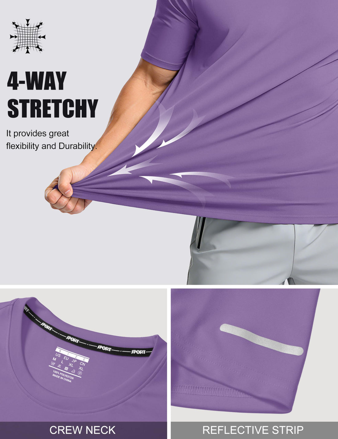 MAGCOMSEN Mens Workout Shirts Dry Fit Sun Protection Athletic Short Sleeve Shirt UPF 50+ Gym Running Swim Rash Guard Top