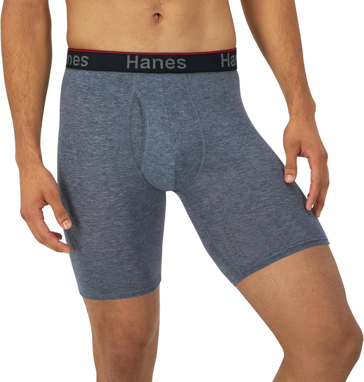 Hanes Men's Total Support Pouch Men's Boxer Brief Underwear, Anti-chafing, Moisture-wicking Odor Control, 3-pack