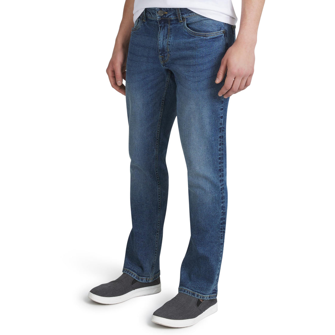 Quiksilver Men's 5 Pocket Straight Fit Stretch Waist Denim Jeans
