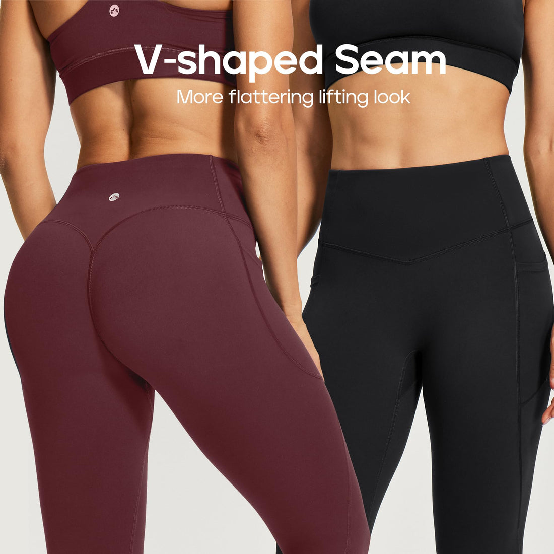 Heathyoga Scrunch Butt Lifting Leggings with Pockets for Women Yoga Pants | 2 Side Pockets, 25 Inches, Buttery Soft Fabric, Non See-through, No Front Seam, Mid Compression, Pilates Outfits, Workout