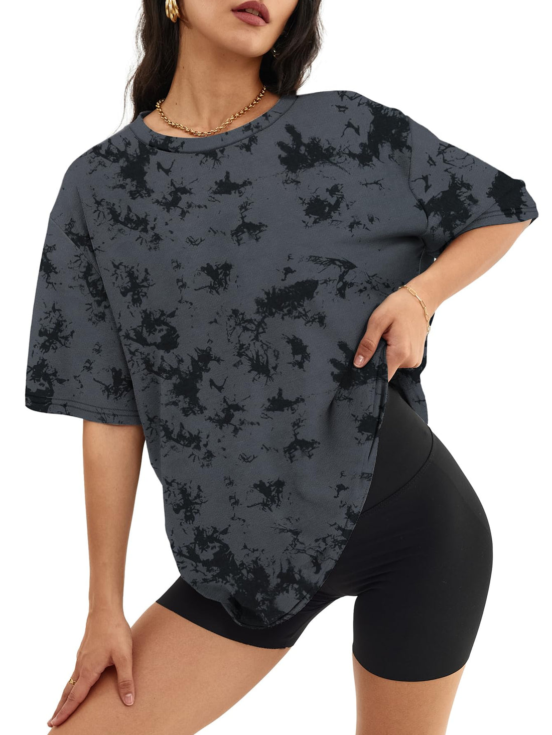 ATHMILE Womens Oversized T Shirts Casual Tee Workout Tops Gym Clothes Summer Loose Fit Short Sleeve Graphics Basic Y2K 2026
