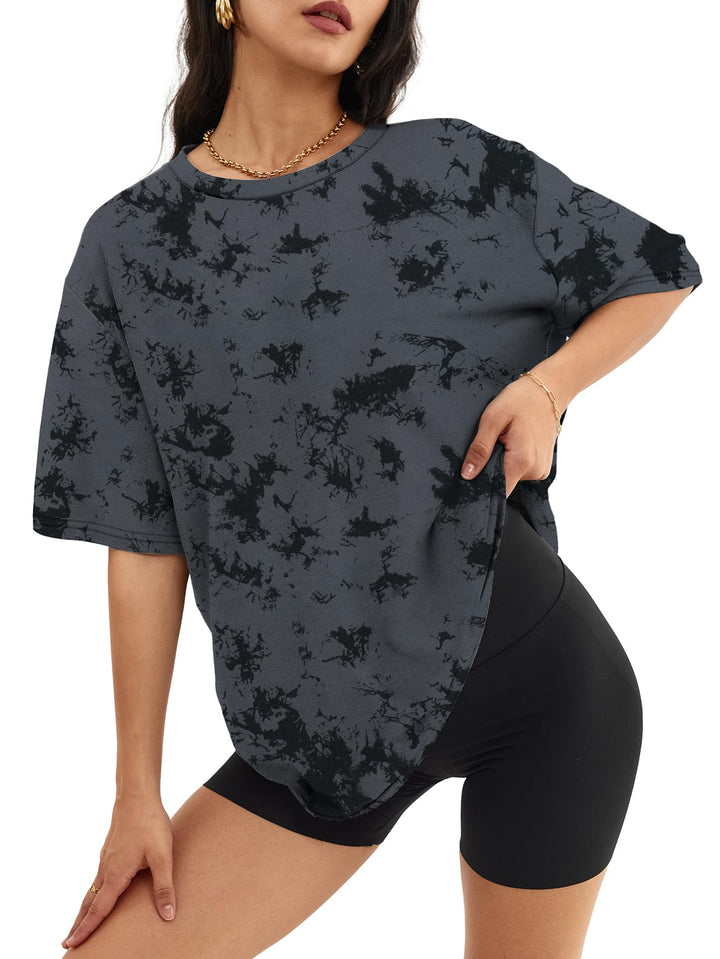 ATHMILE Womens Oversized T Shirts Casual Tee Workout Tops Gym Clothes Summer Loose Fit Short Sleeve Graphics Basic Y2K 2026