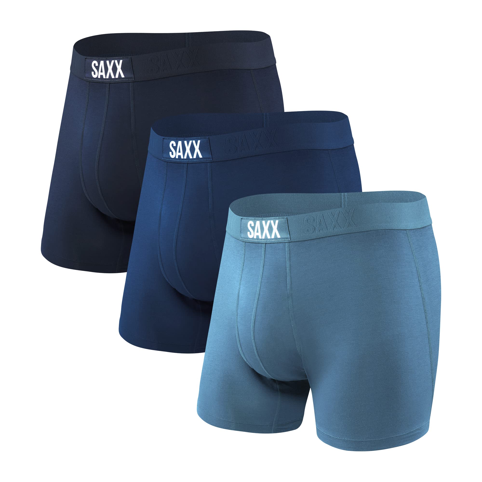 SAXX Underwear Co. Men's Ultra Super Soft Boxer Brief Fly 3-Pack