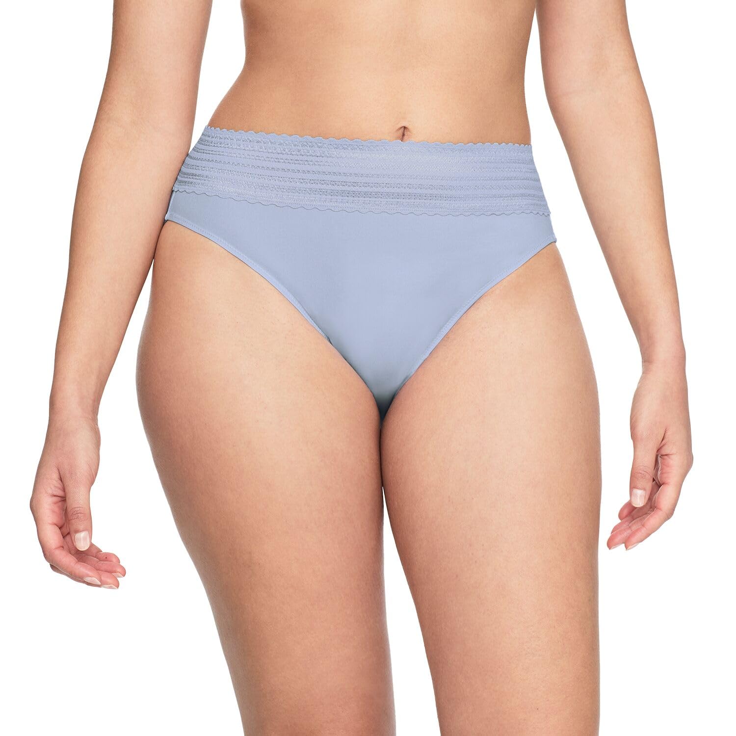 Warner's Women's No Pinching, No Problems Dig-Free Comfort Waist with Lace Microfiber Hi-Cut 5109J