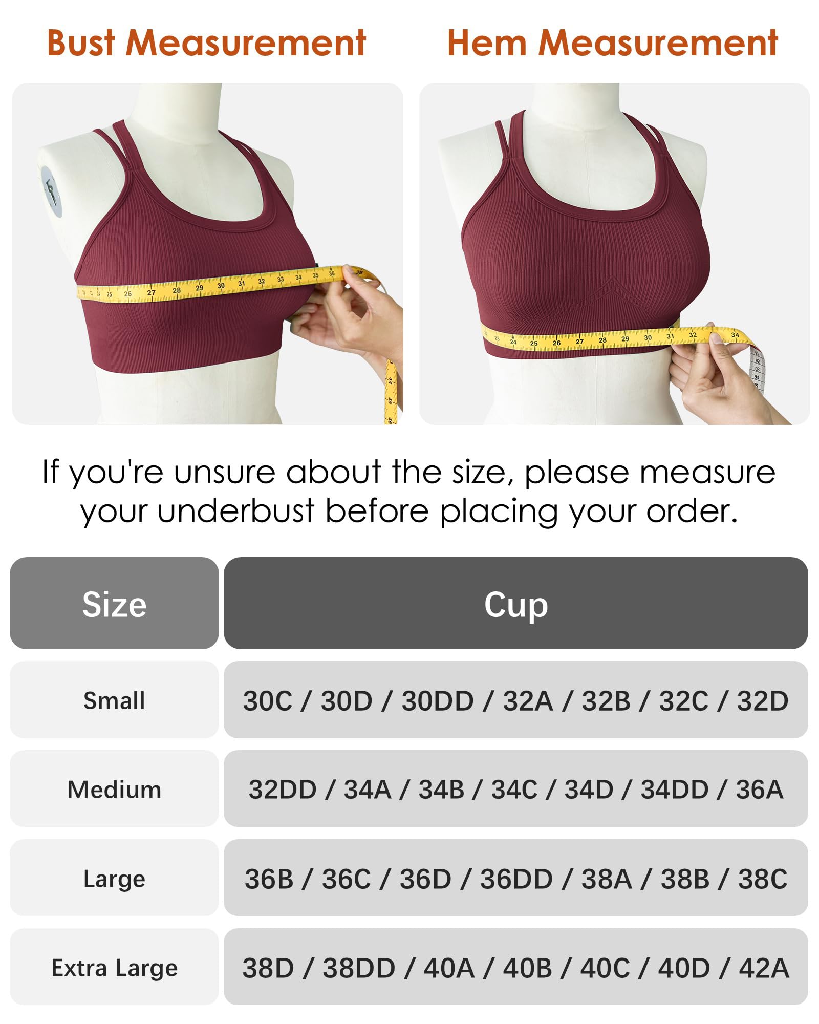 Sports Bras for Women HIigh Support, Criss-Cross Back Padded Strappy High Impact Sports Bras for Women Large Bust