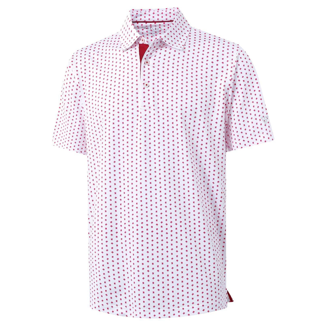 M MAELREG Mens Golf Shirt Short Sleeve Dry Fit Print Moisture Wicking Performance Patterns Collared Polo Shirt